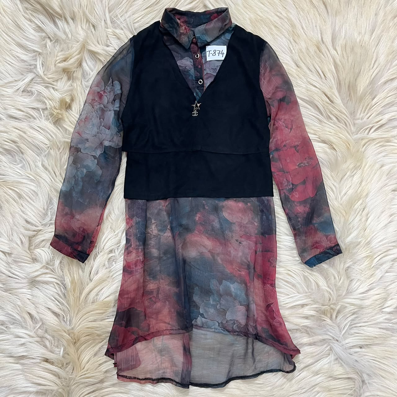 Long-Sleeve Tunic Dress