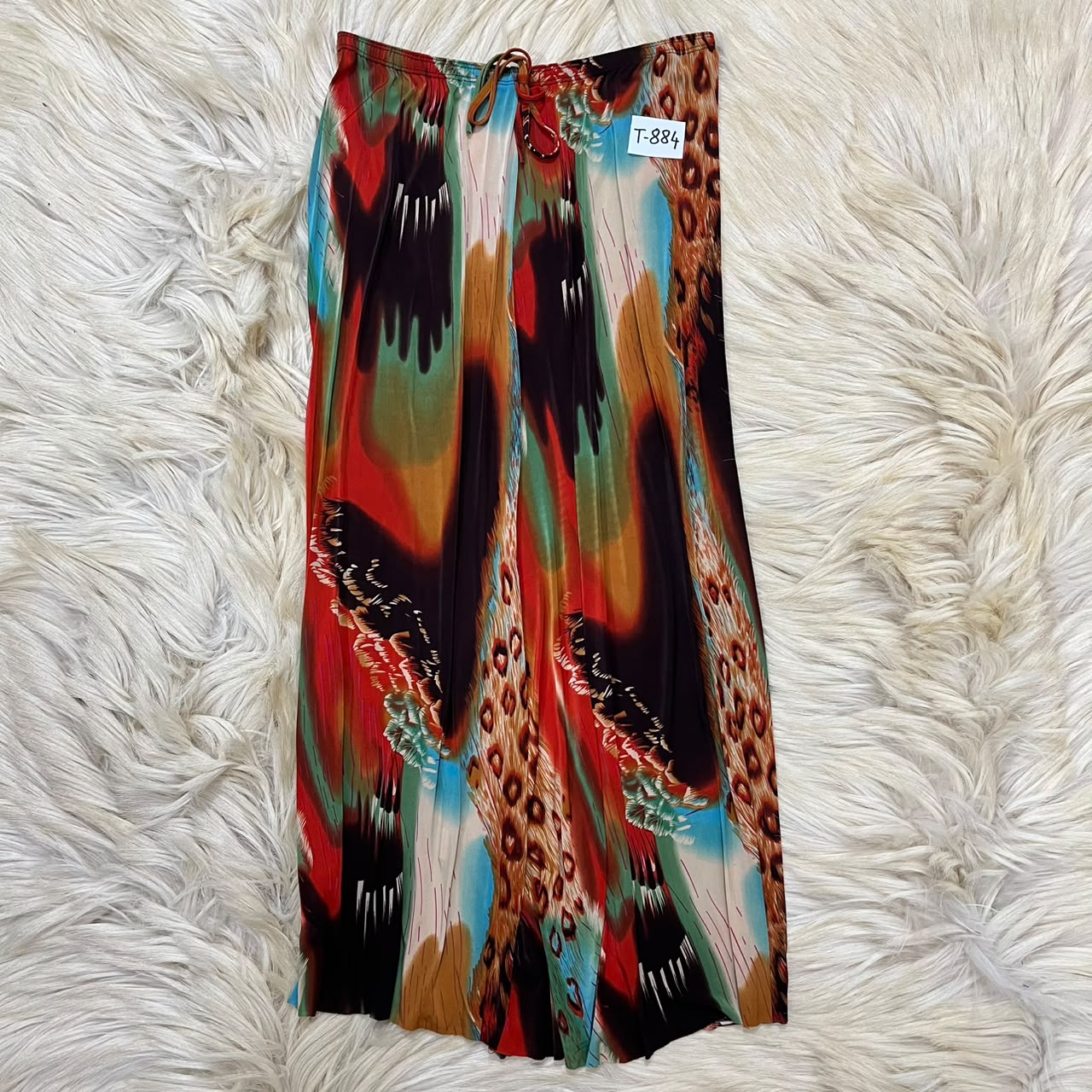 Abstract Palazzo Skirt