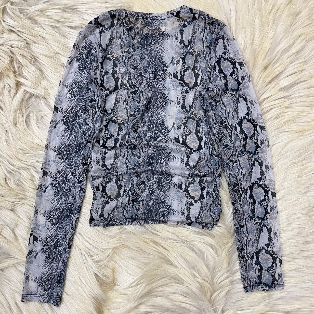 Snakeskin Print Top