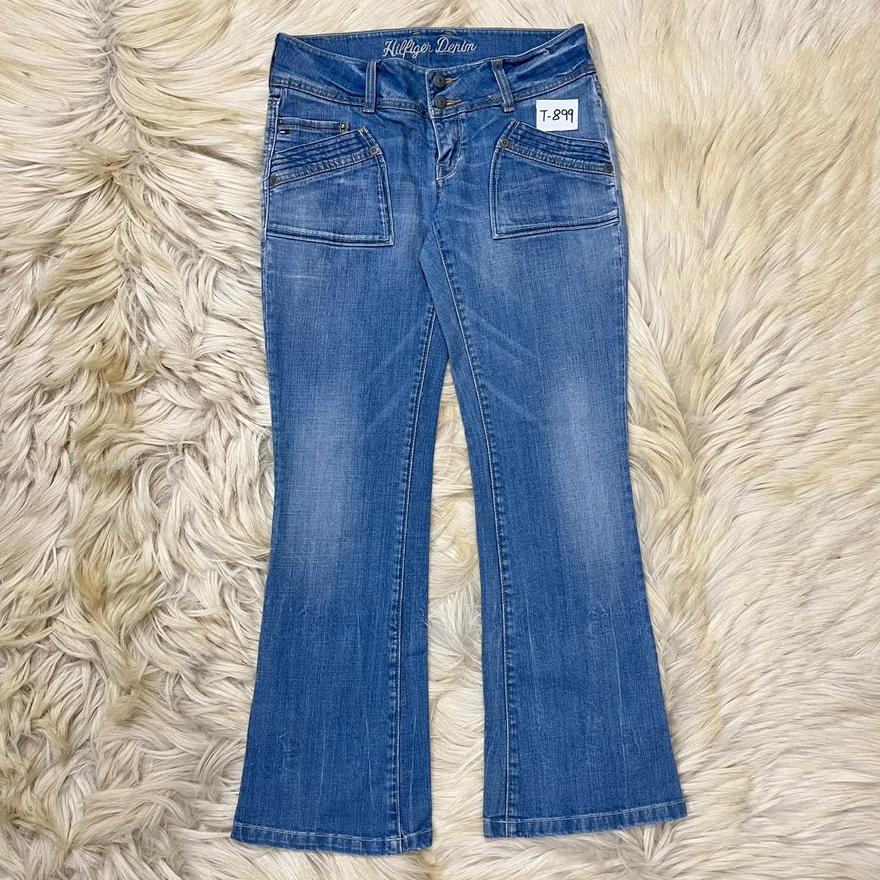Blue Denim Flare Jeans