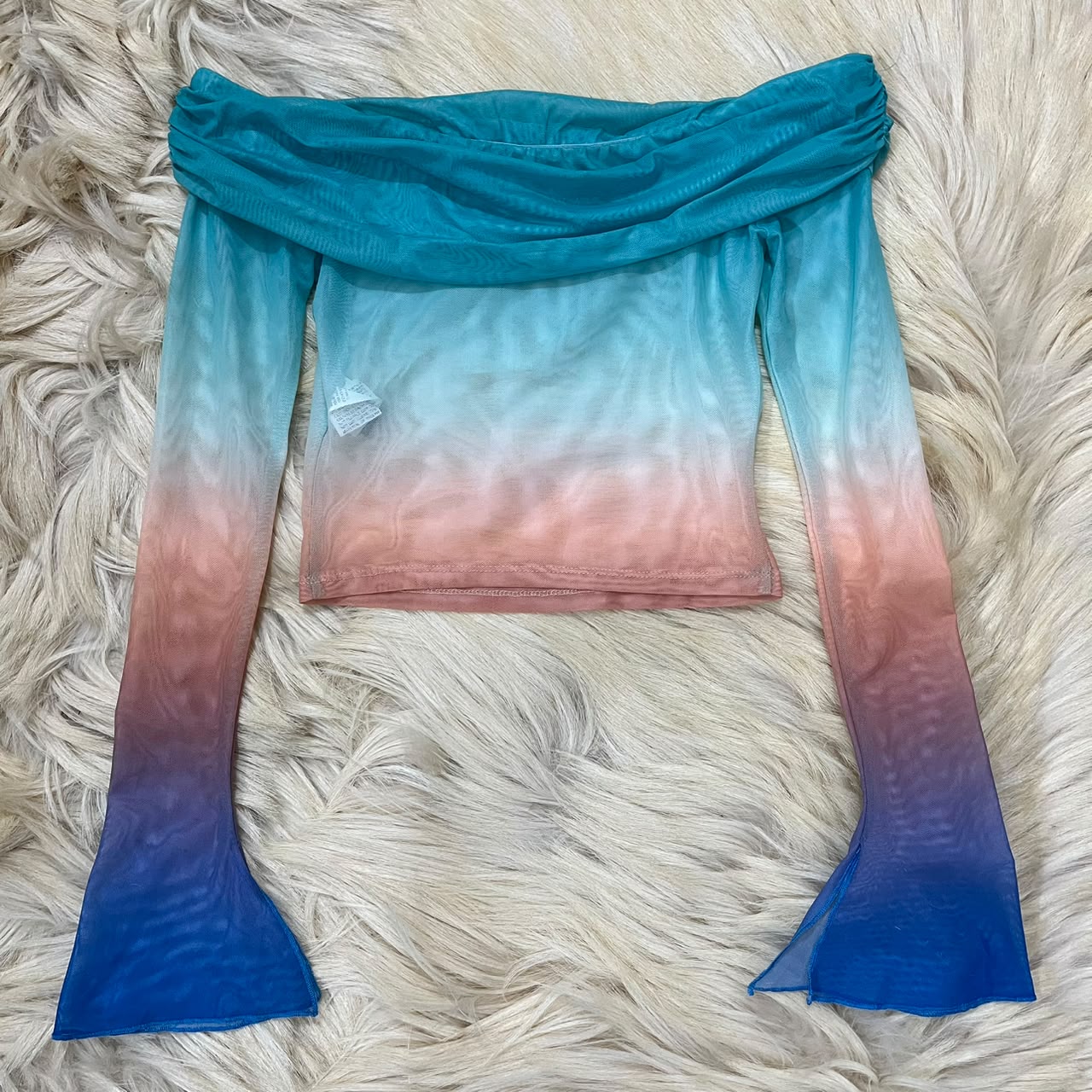 Ombre Off Shoulder Top