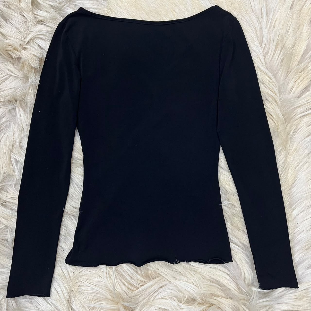 Black Ruched Top