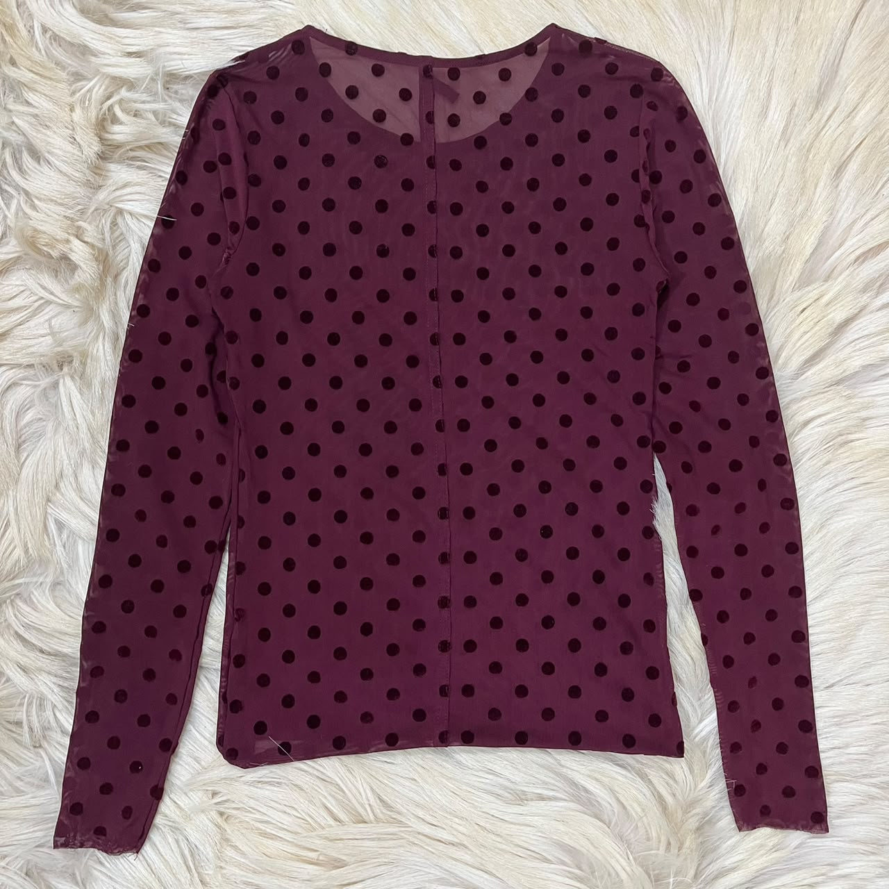 Burgundy Crewneck Top