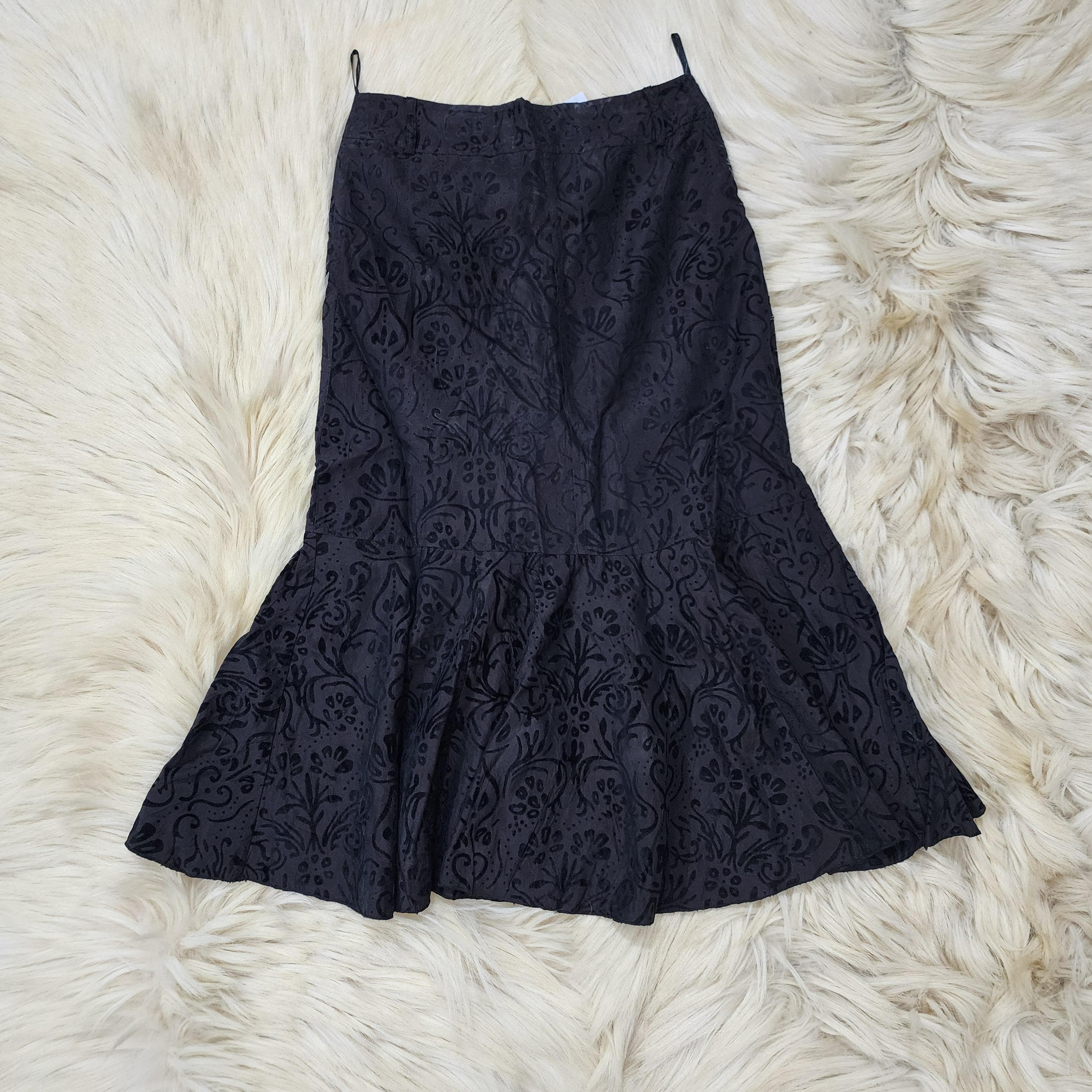 Grunge Brown And Black Skirt