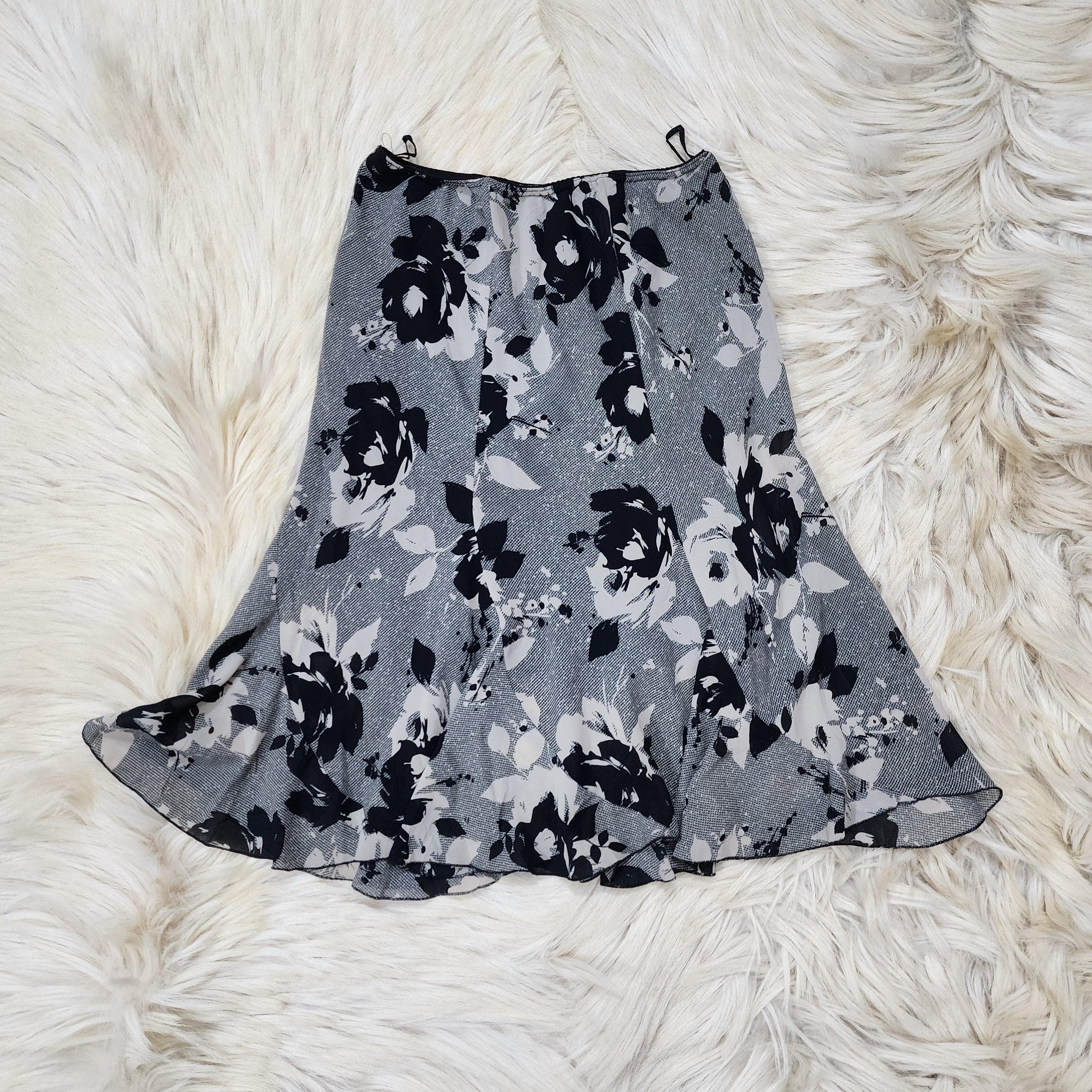 Brown Floral Skirt