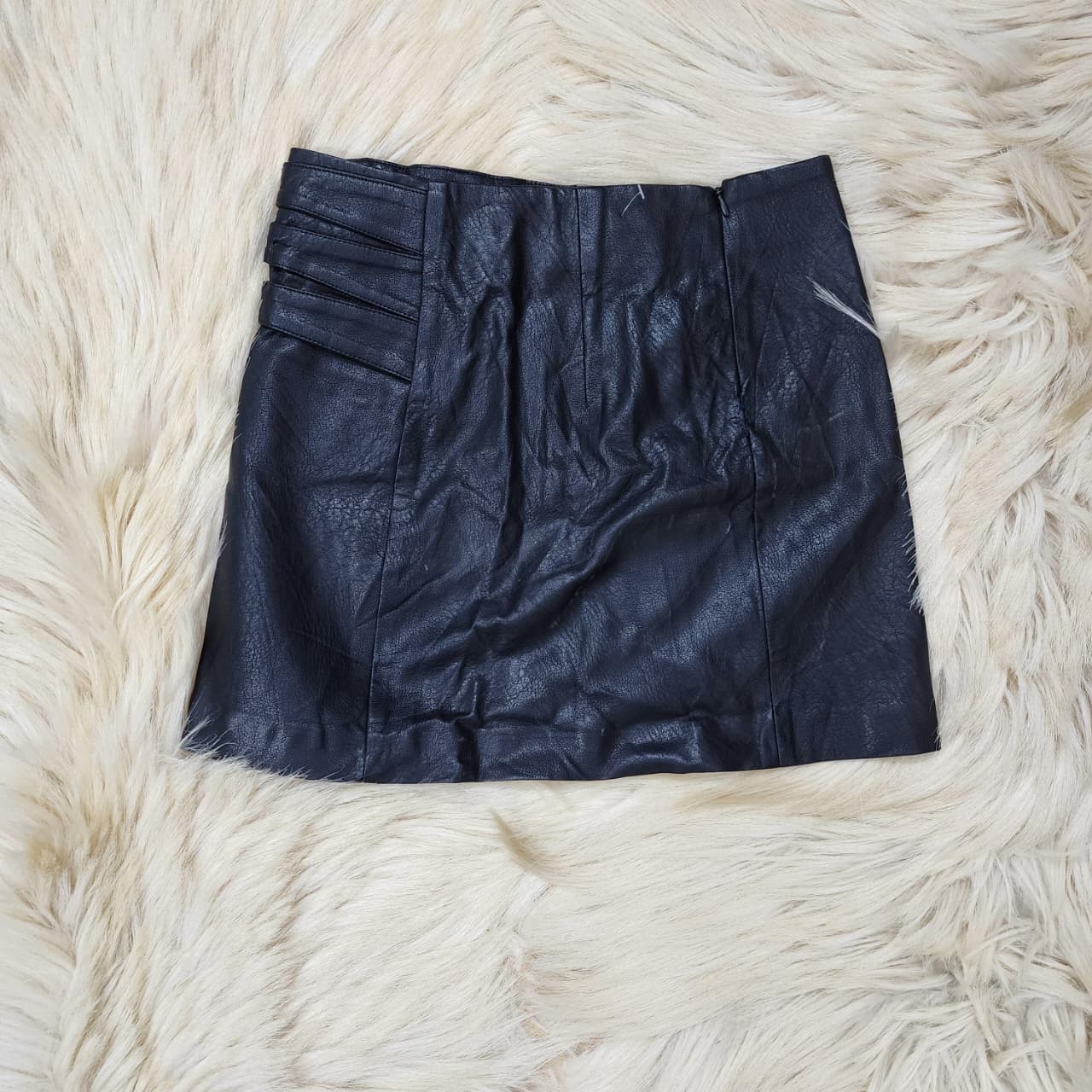 Black Leather Mini Skirt