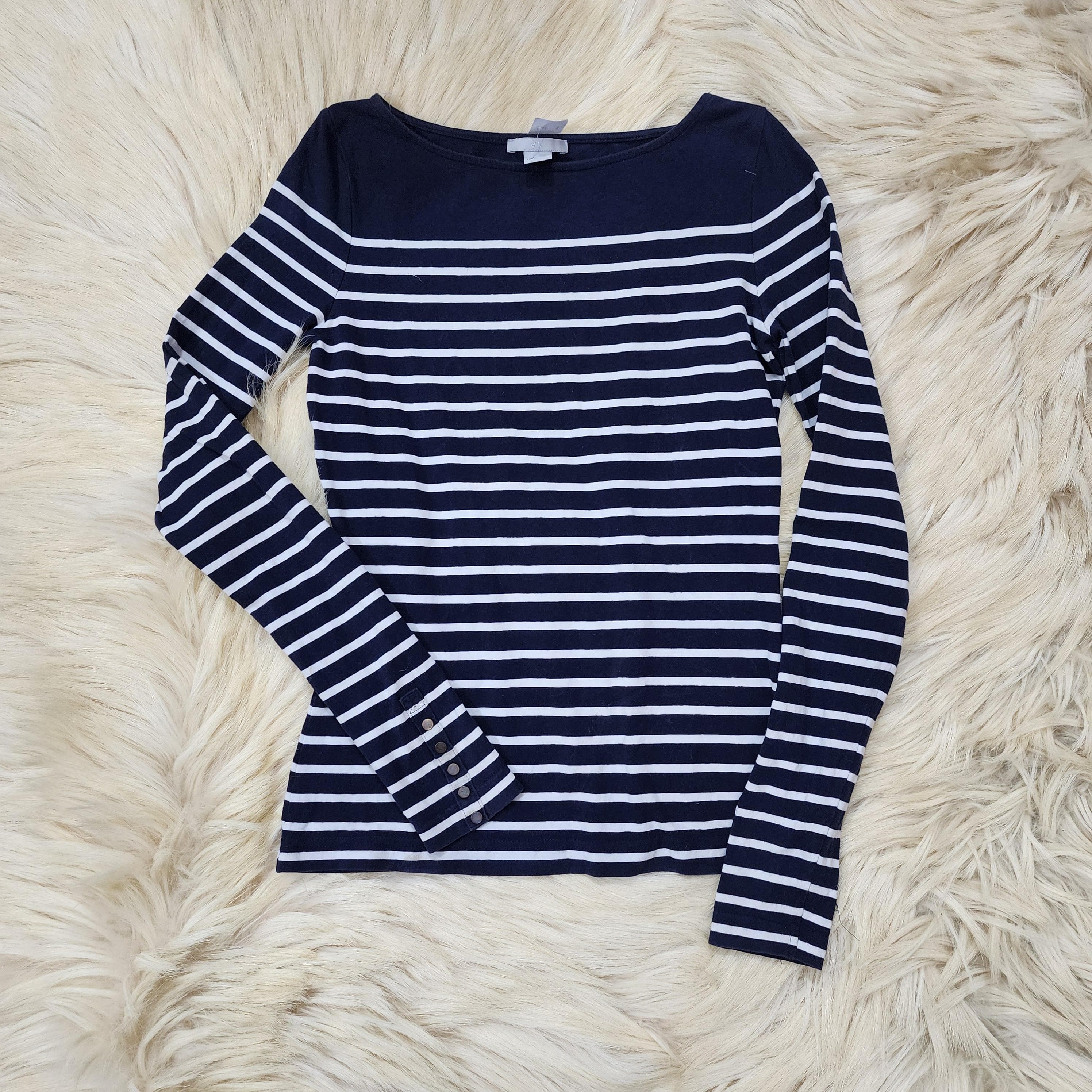 Blue & White Horizon Tee