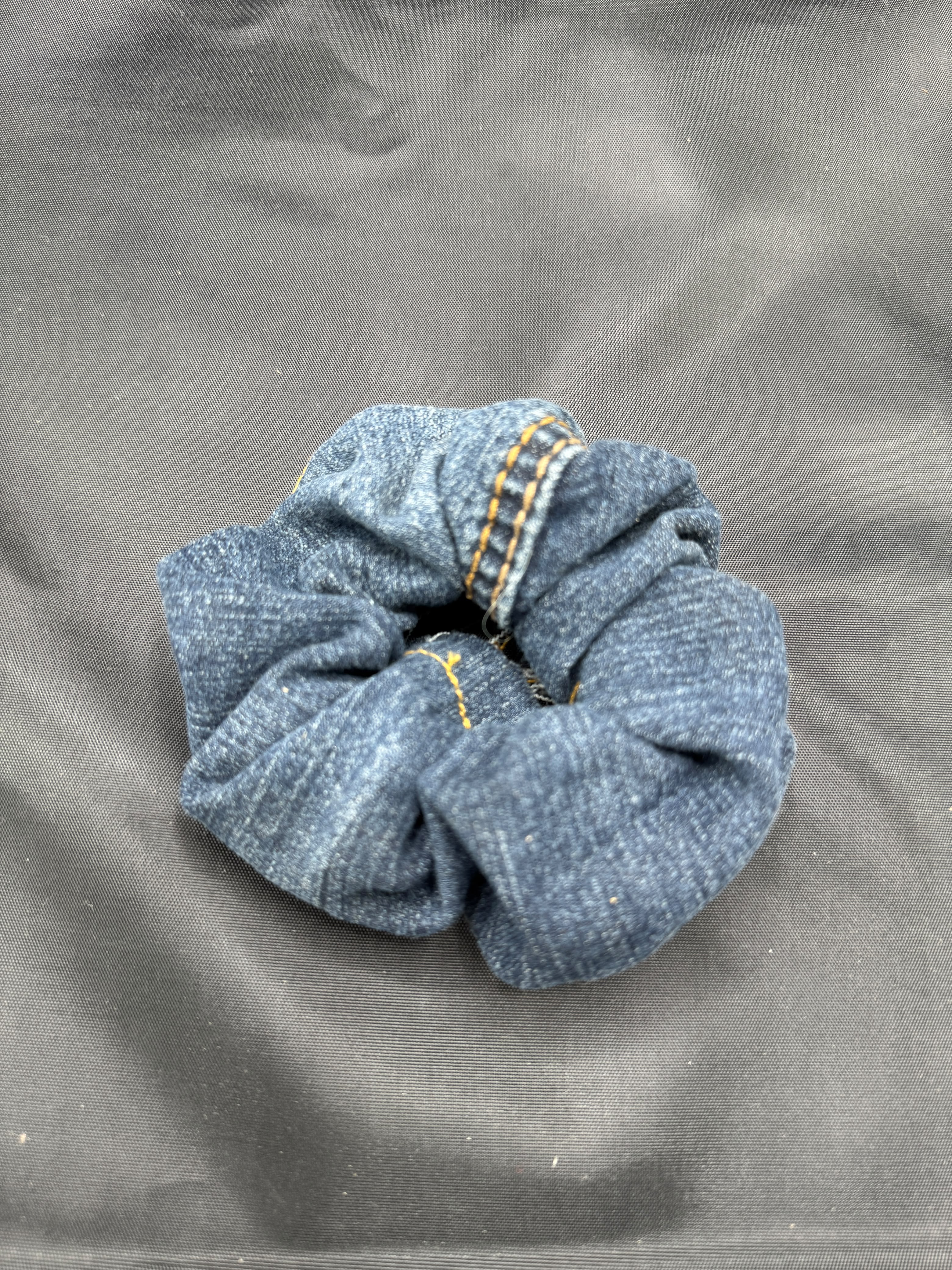 Denim up-cycled Scrunchie
