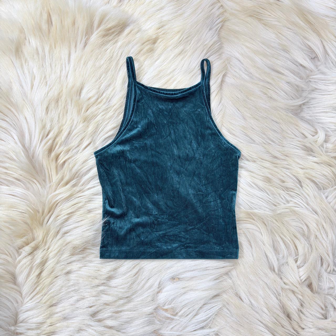 Rib Green Tank Top