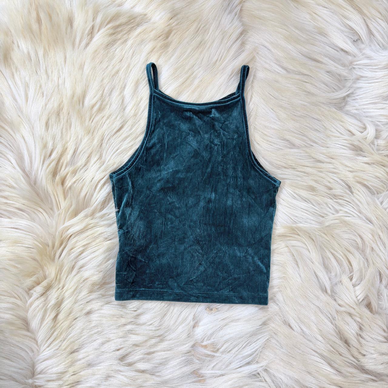 Rib Green Tank Top