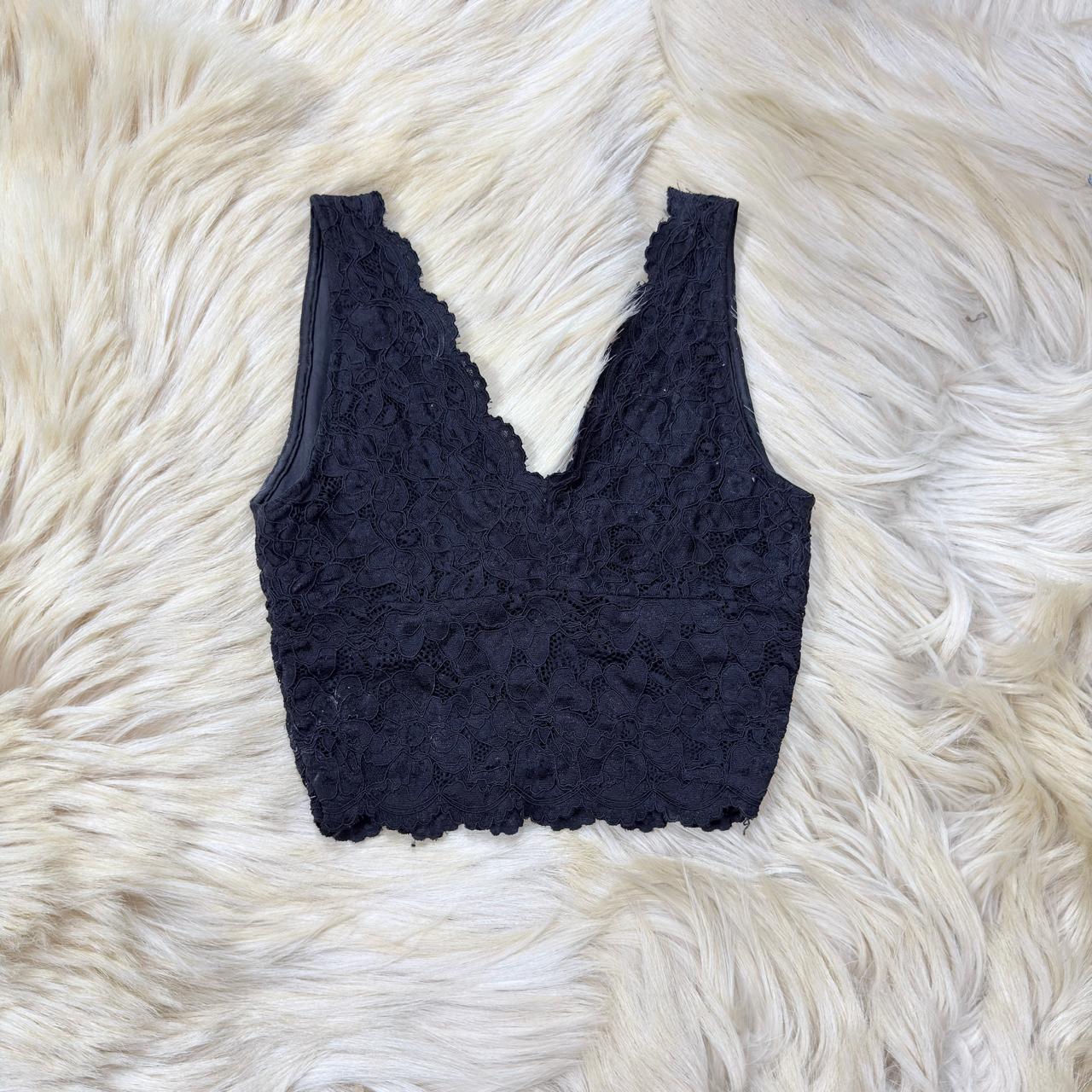 Black Lace Tank Top