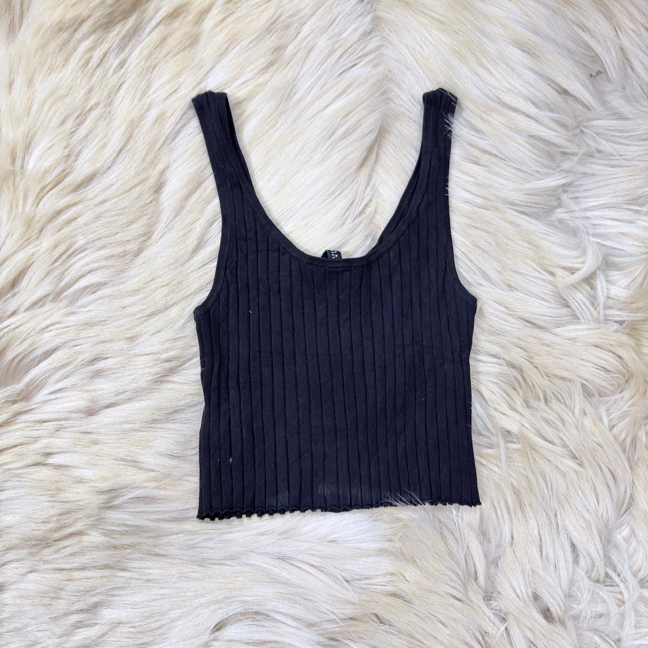 Black Rib Tank Top