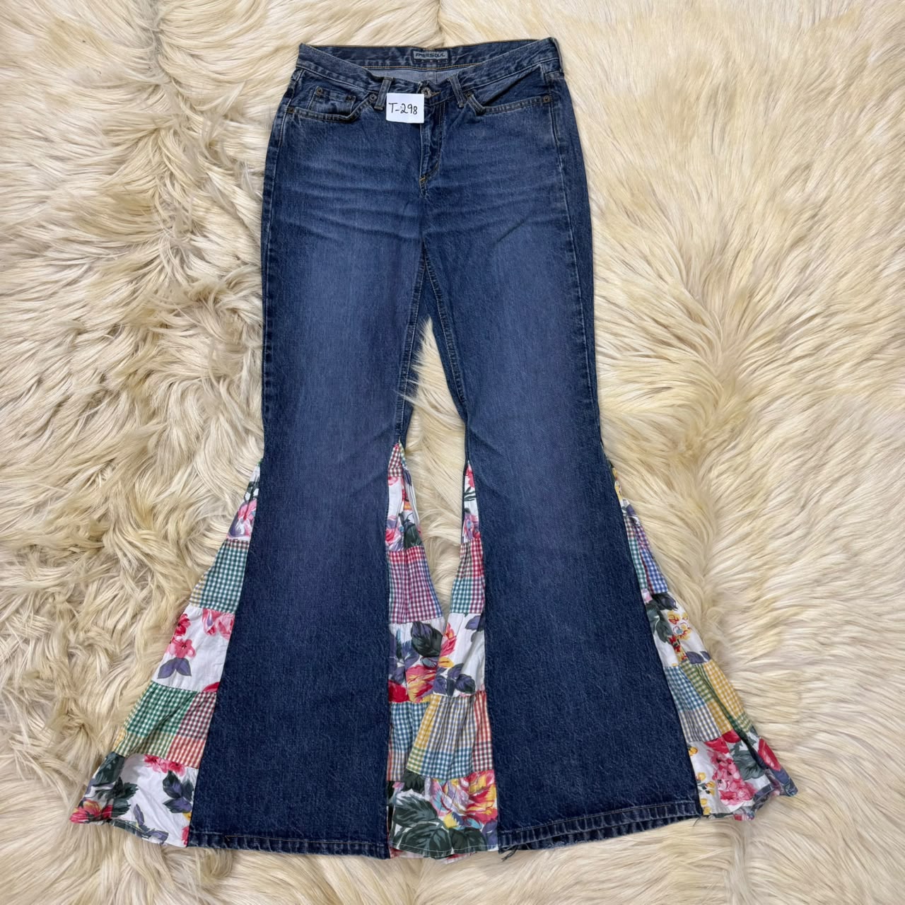 Indigo Patch Work Jeans