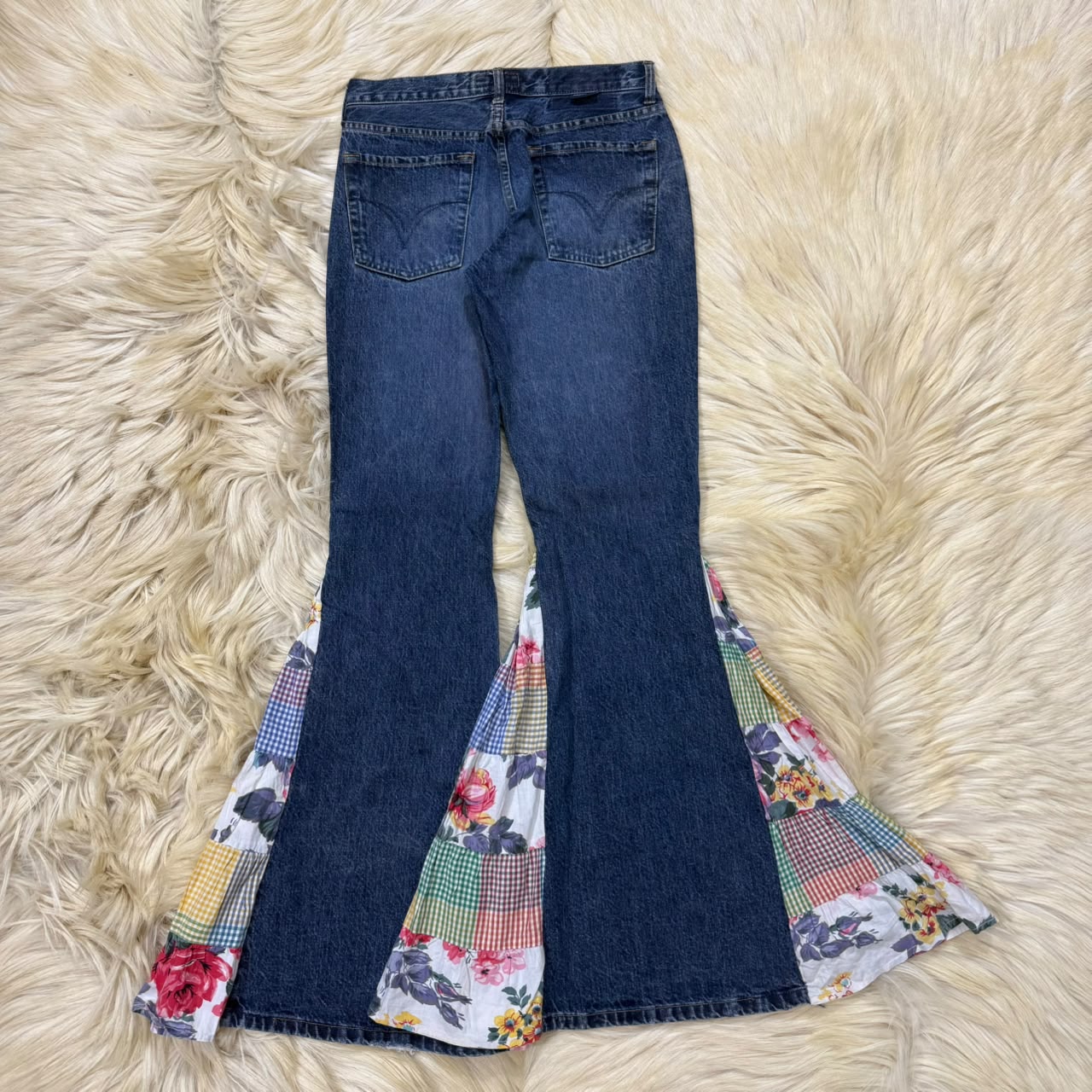 Indigo Patch Work Jeans
