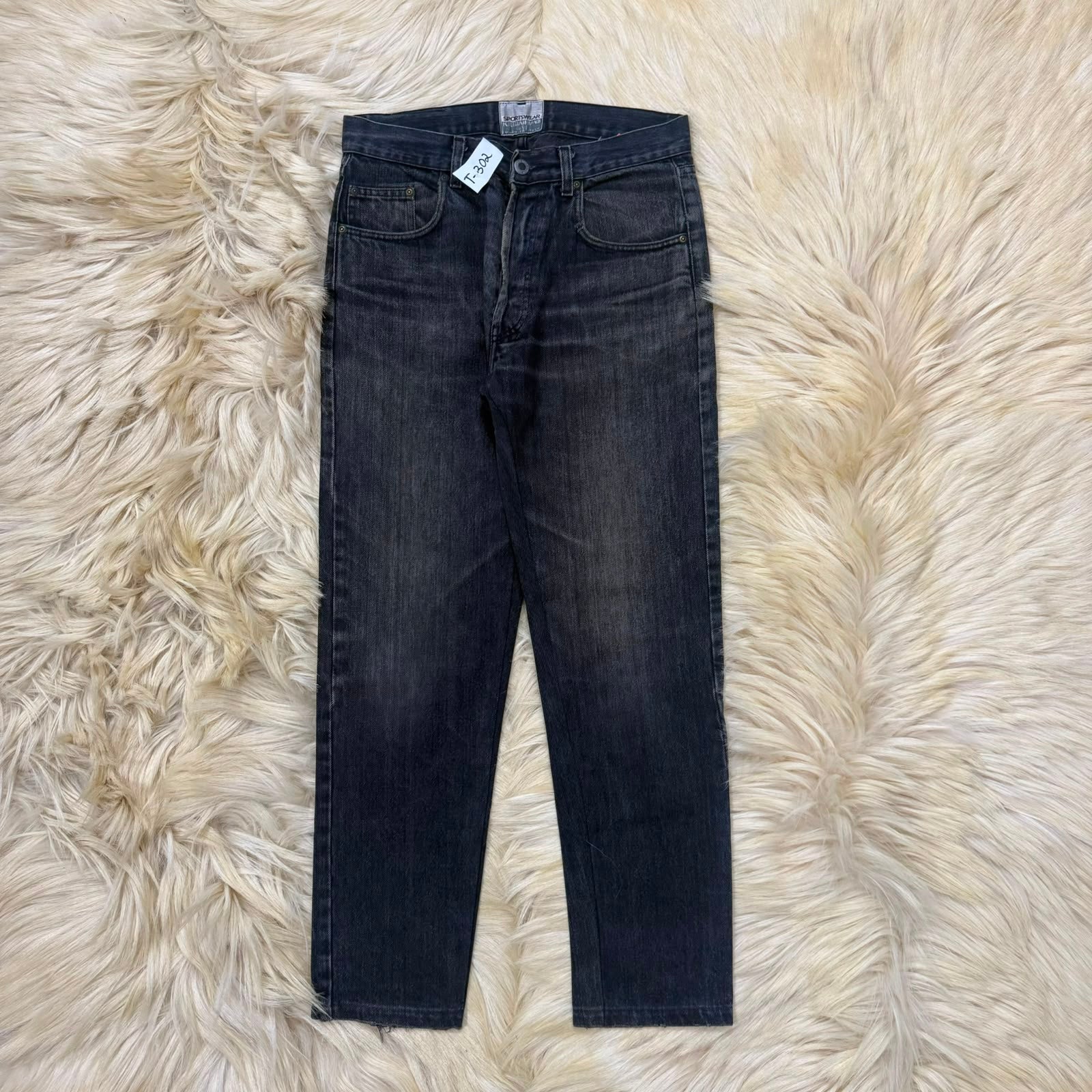 Relaxed Daily Black Denim Jeans