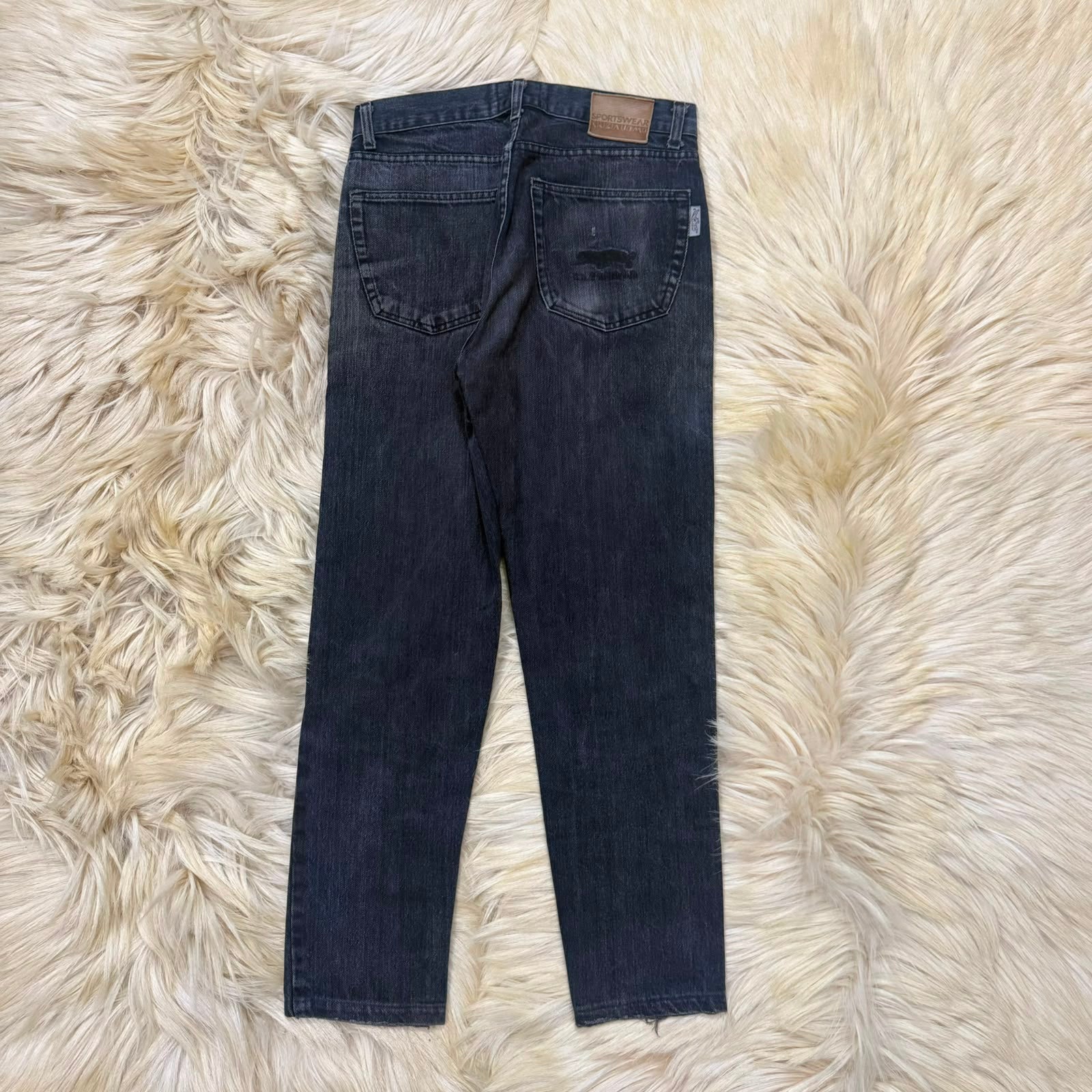 Relaxed Daily Black Denim Jeans