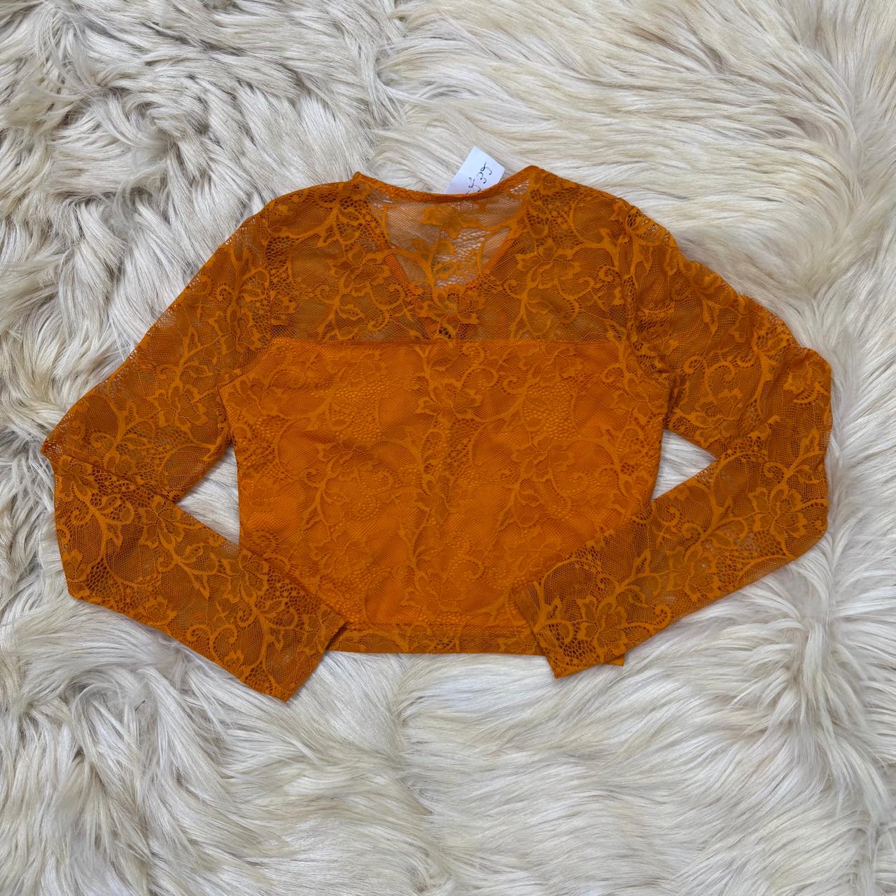 Mustard Lace Top