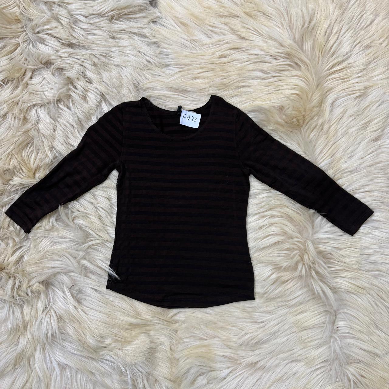 Brown Strips Top