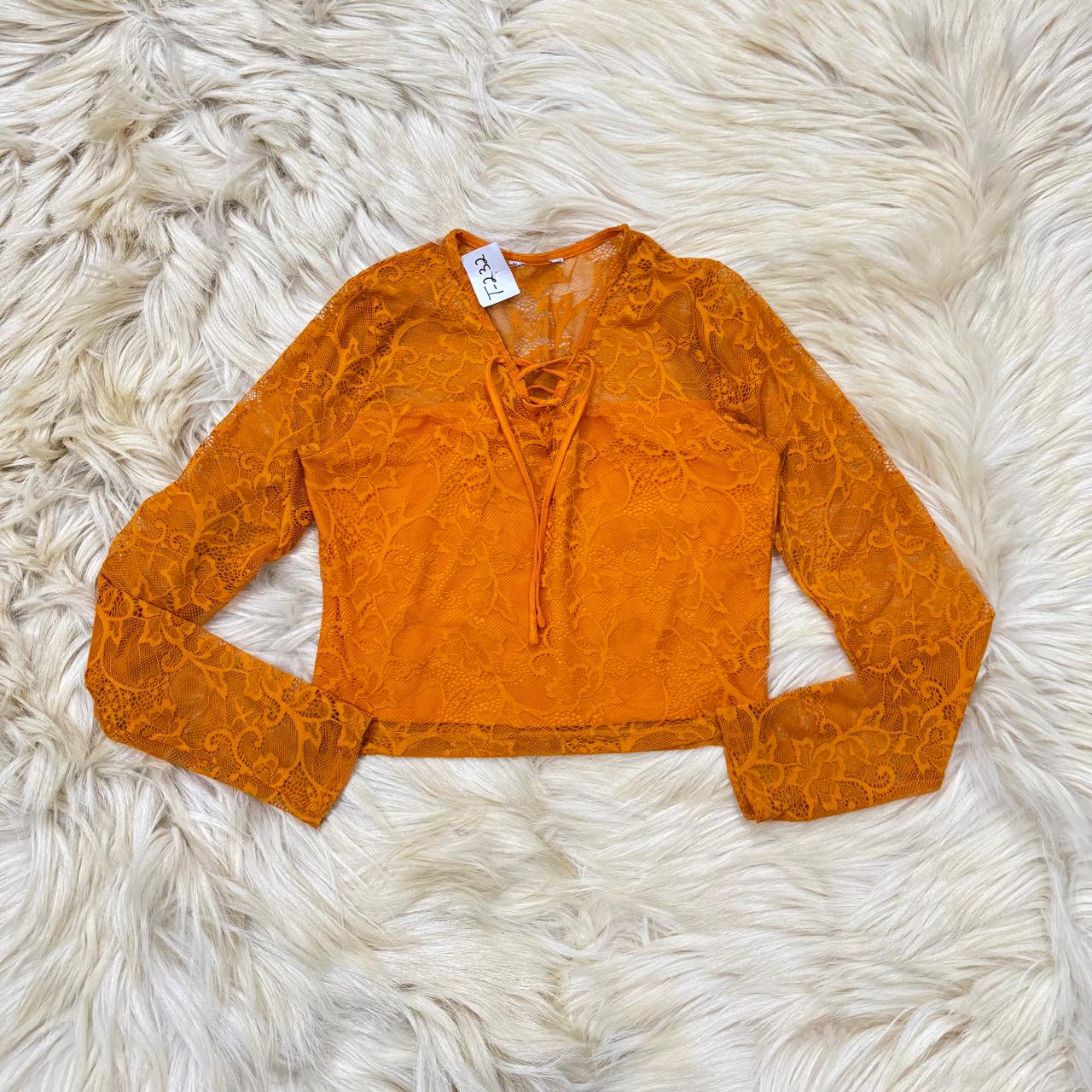 Mustard Lace Top