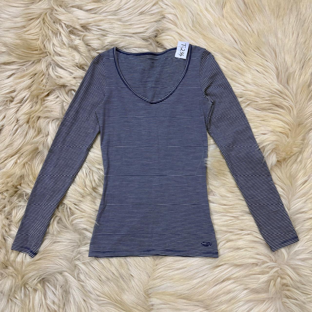 Navy Strips Full Sleeves Top