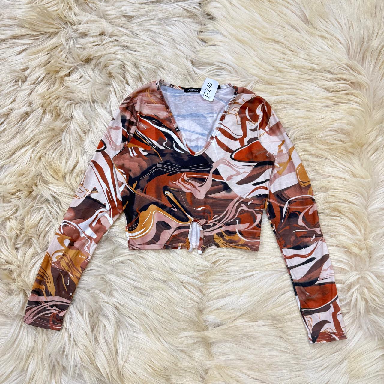 Earthy Abstract Top