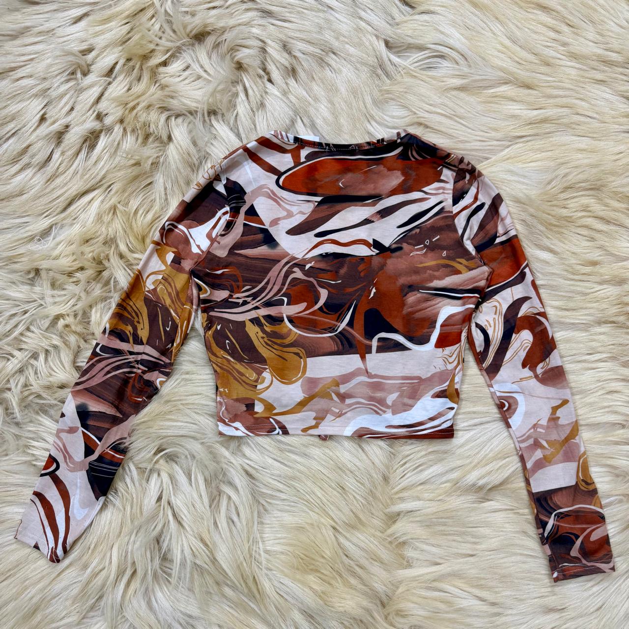 Earthy Abstract Top