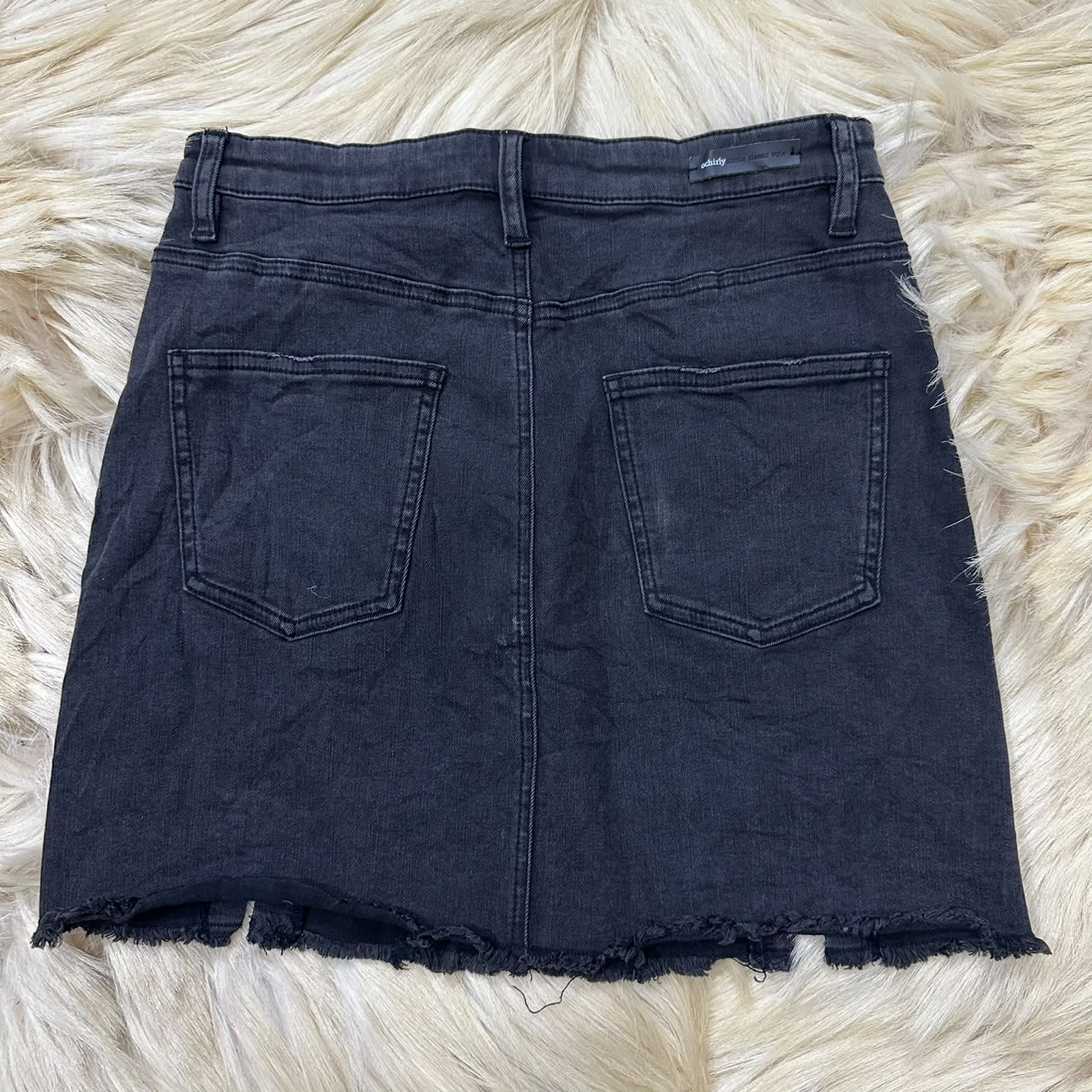Lace up Denim Mini Skirt