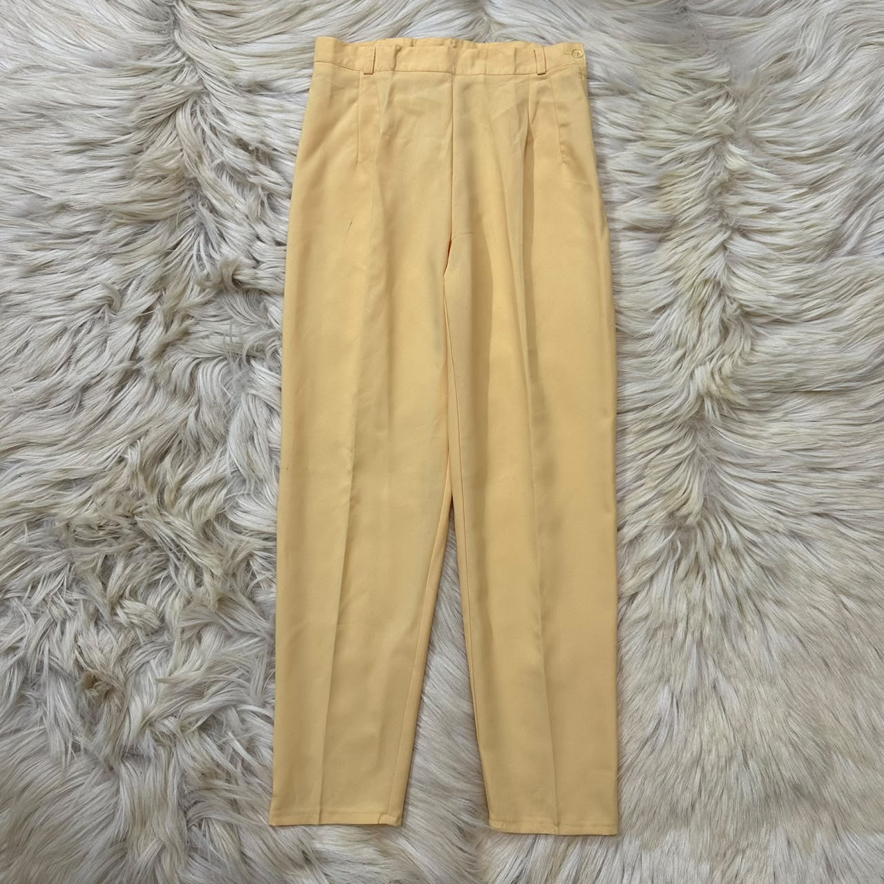 Cream Yellow Formal Pant