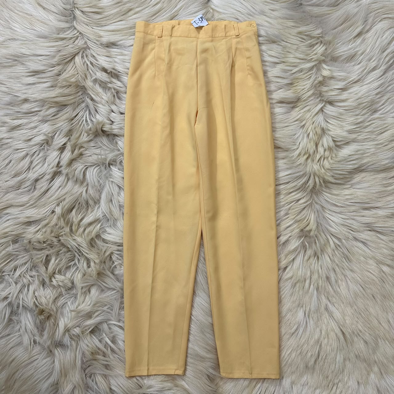 Cream Yellow Formal Pant