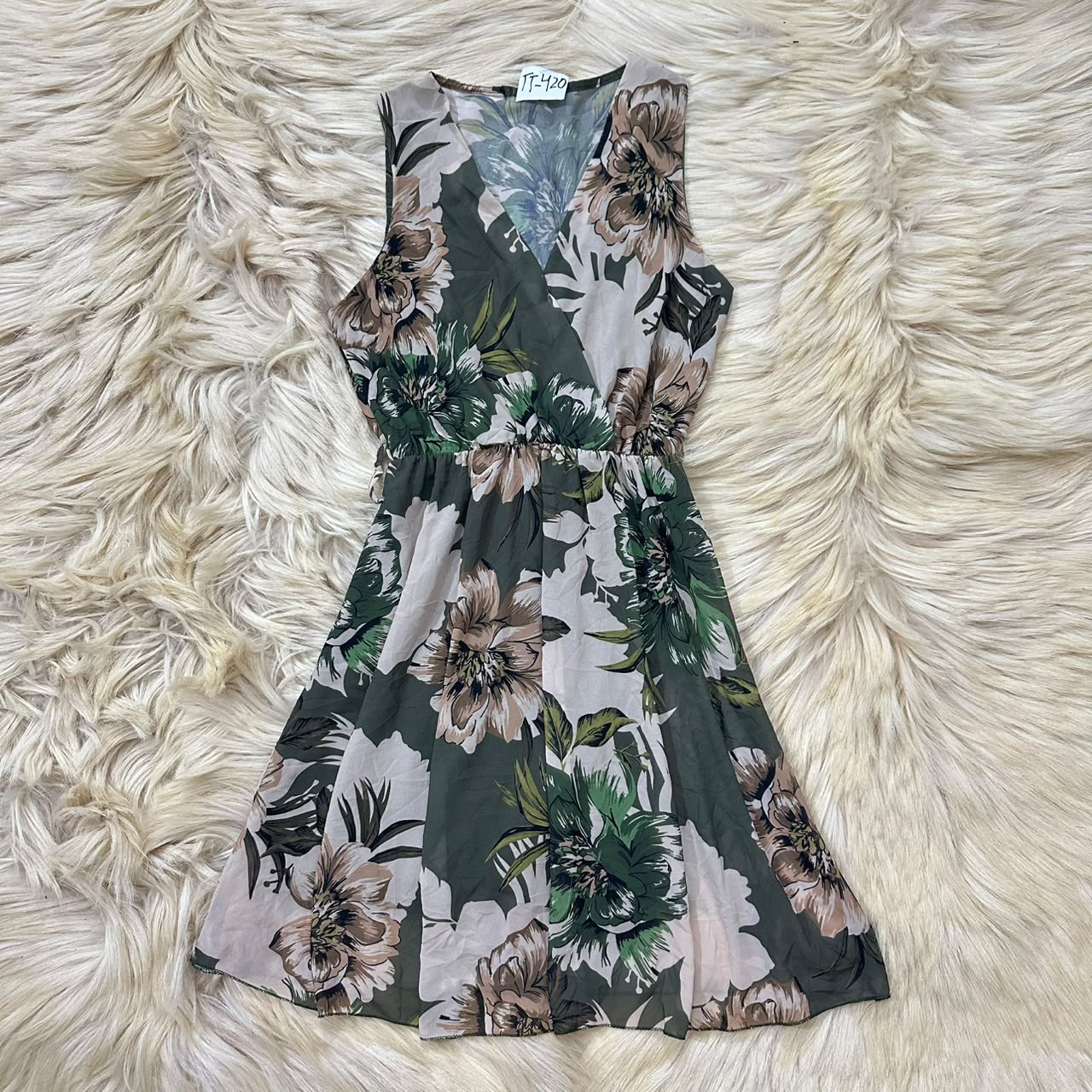 Floral Green Dress