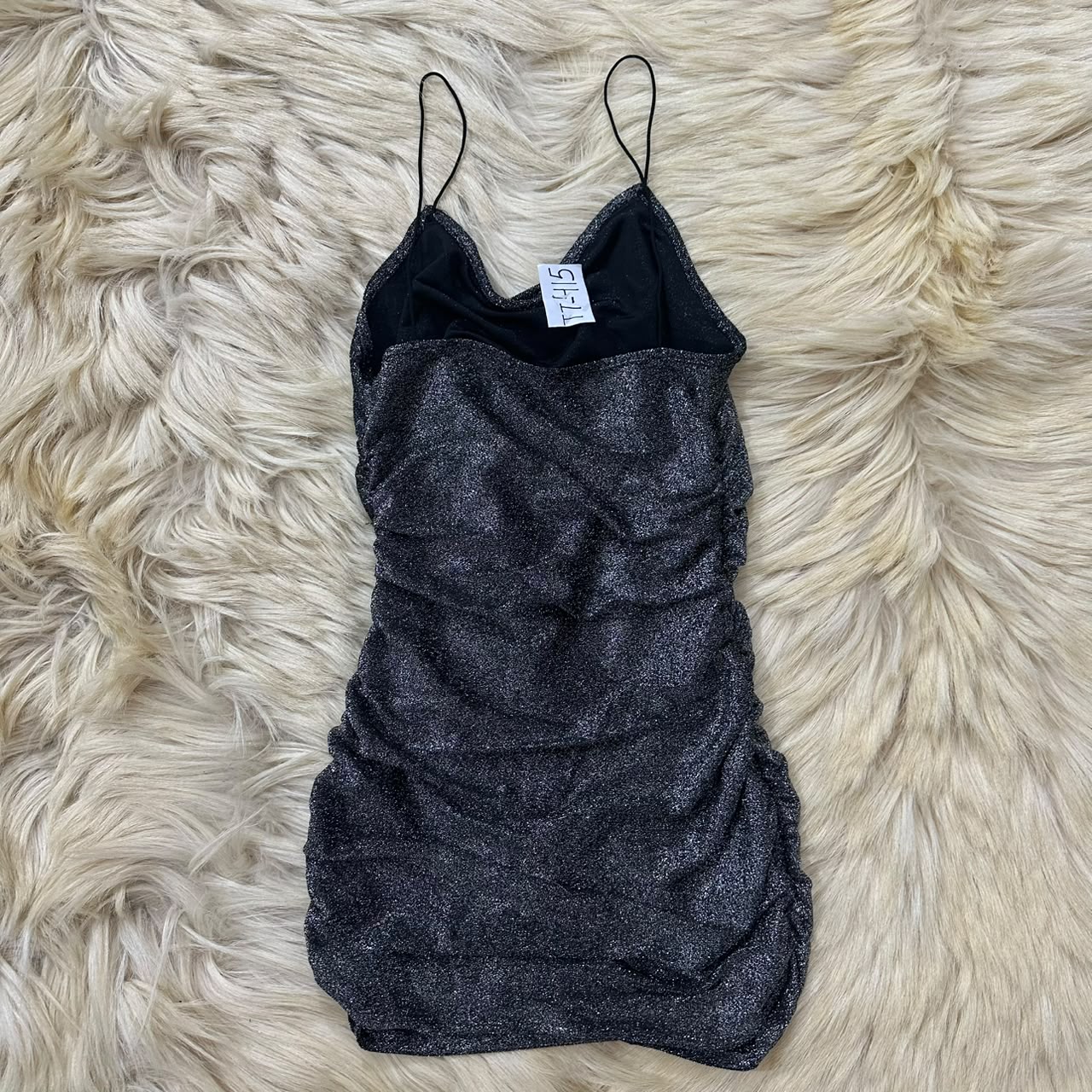 Shimmer Fitted Party Mini Dress