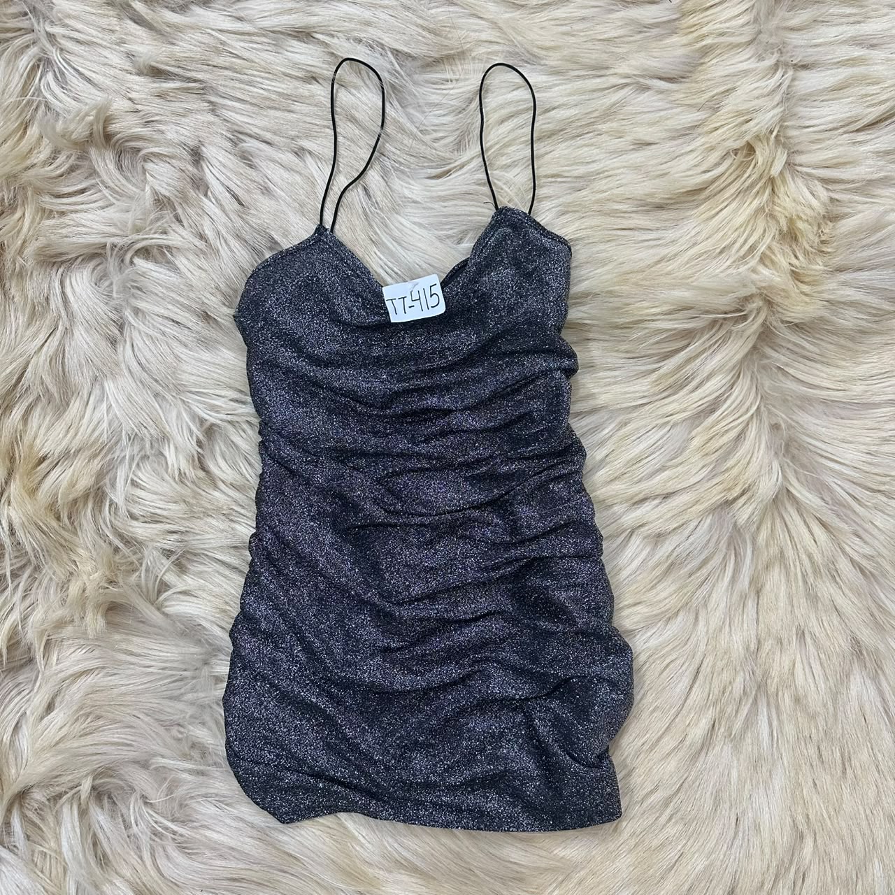 Shimmer Fitted Party Mini Dress