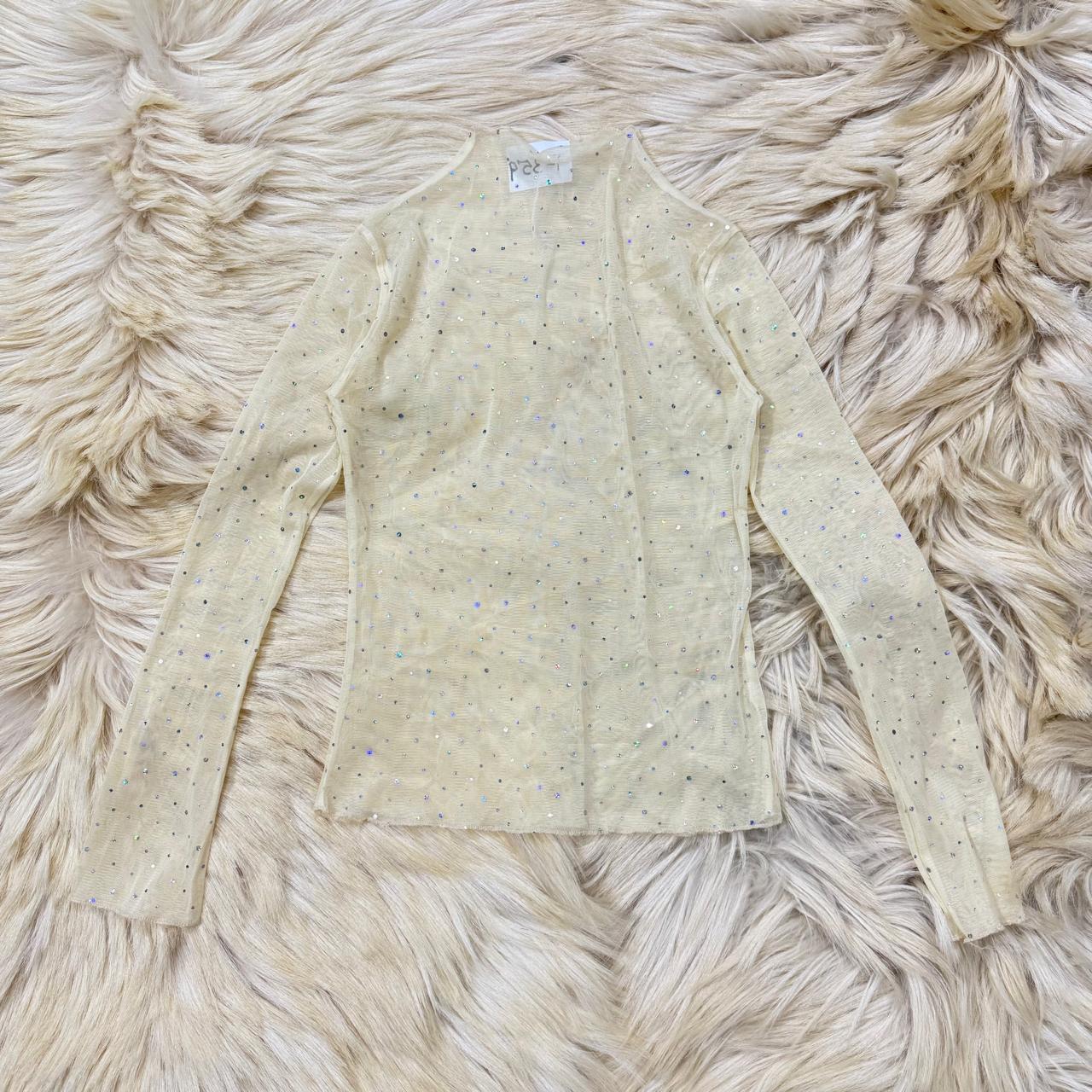 Glitter Mesh Top