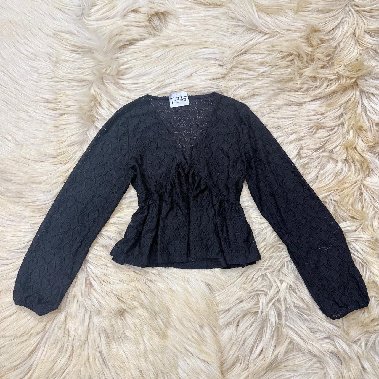Black Peplum Top