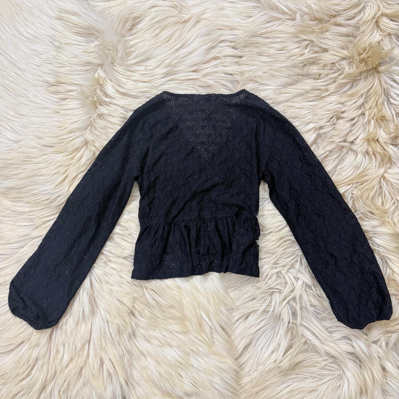 Black Peplum Top