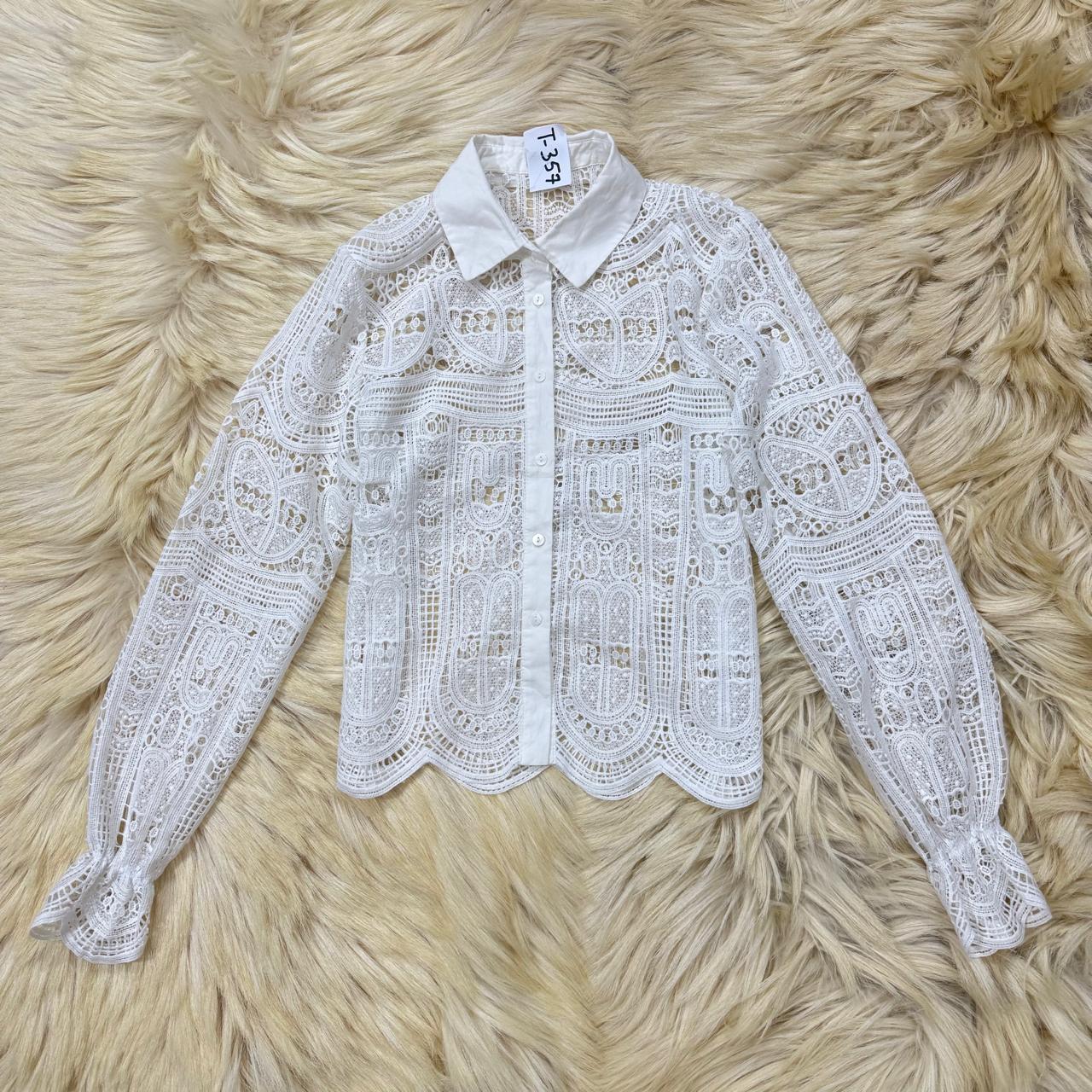 Perfect Lace Button Down Shirt
