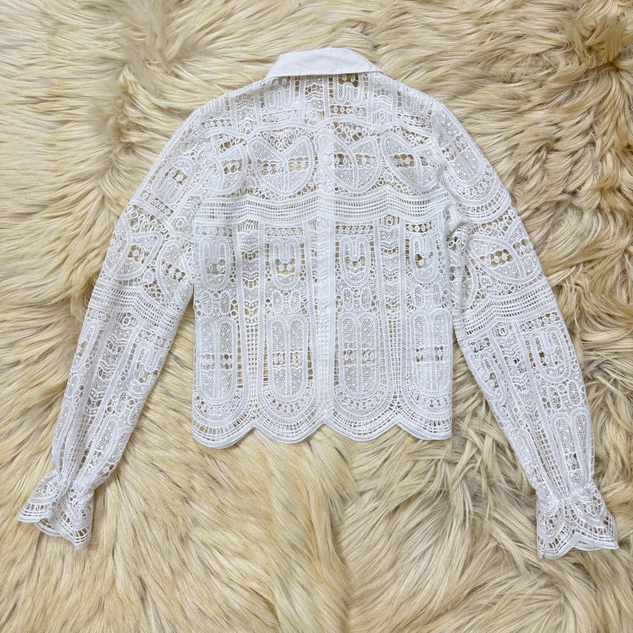 Perfect Lace Button Down Shirt