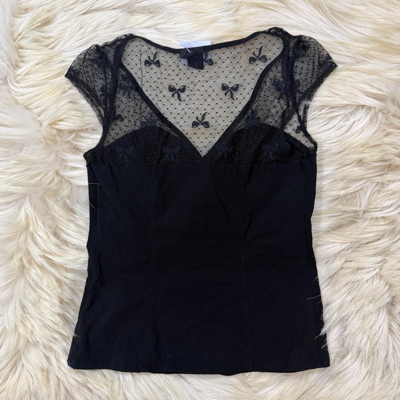 Sheer Chiffon Corset Top