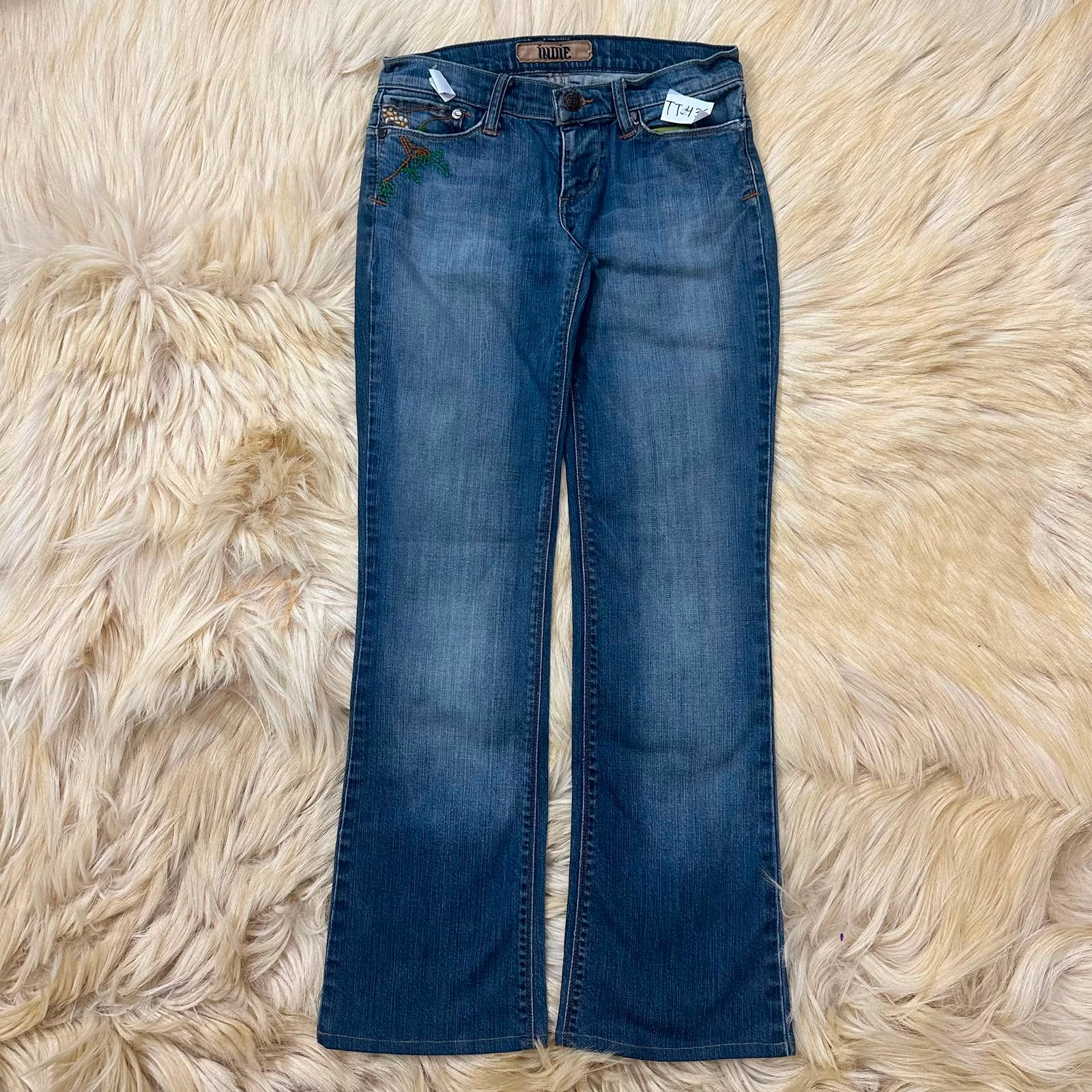 Embroidered Flare Jeans