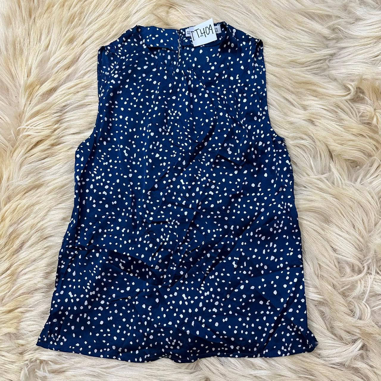 Blue Polka Top