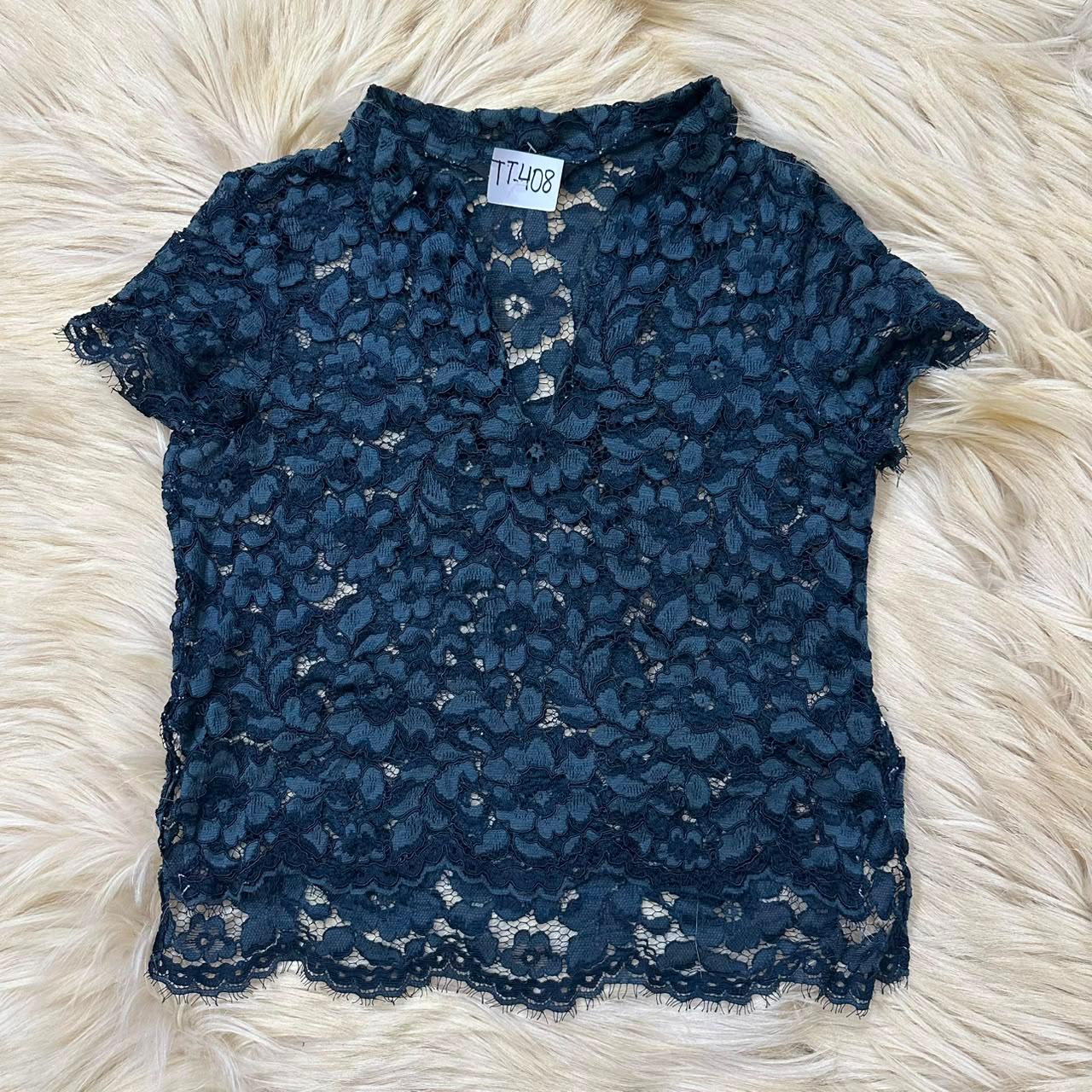 Blue Lace Top