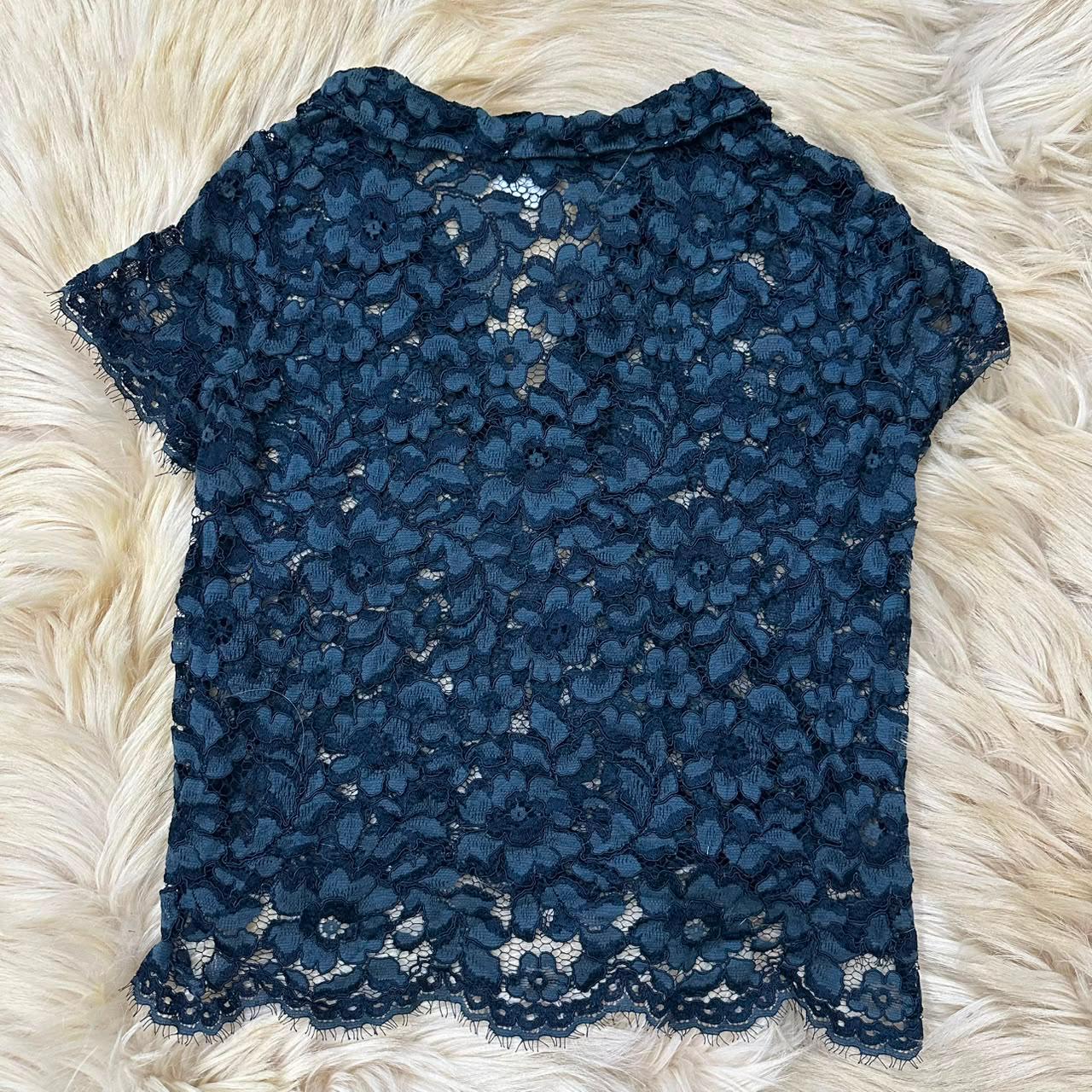Blue Lace Top
