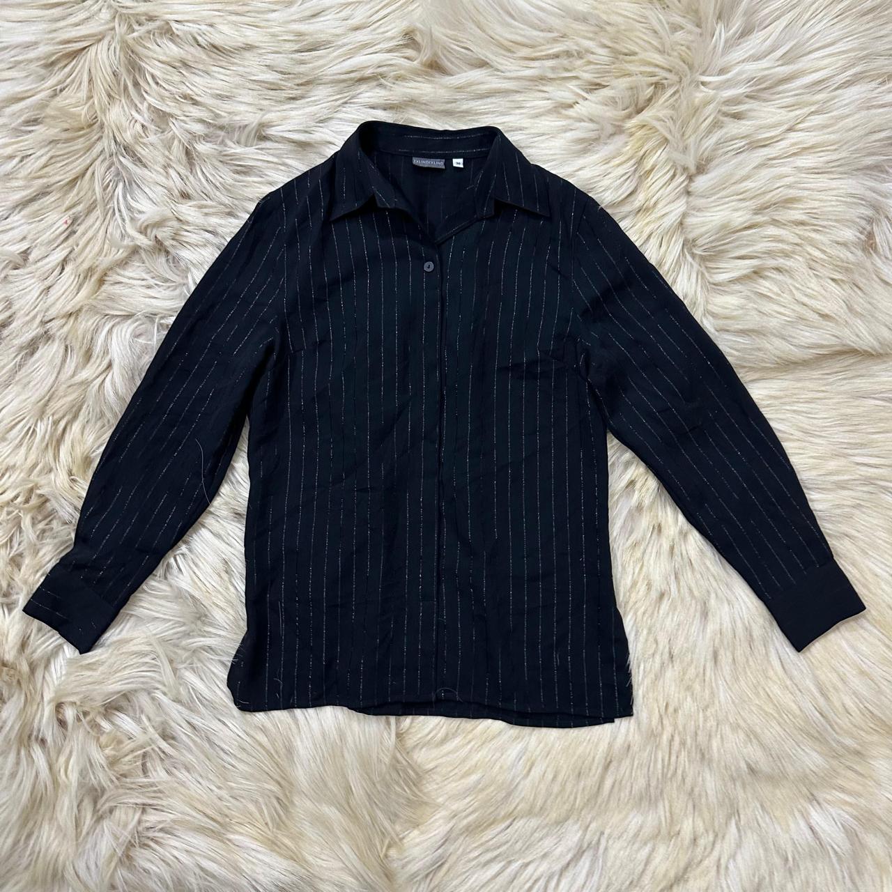 Black Stripes Button Down