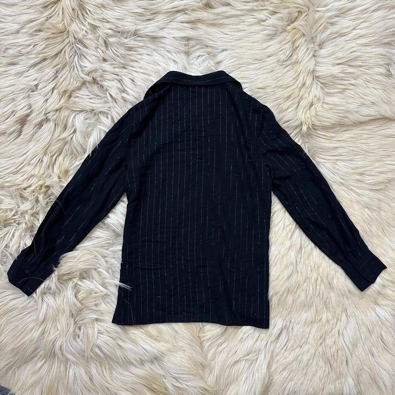 Black Stripes Button Down