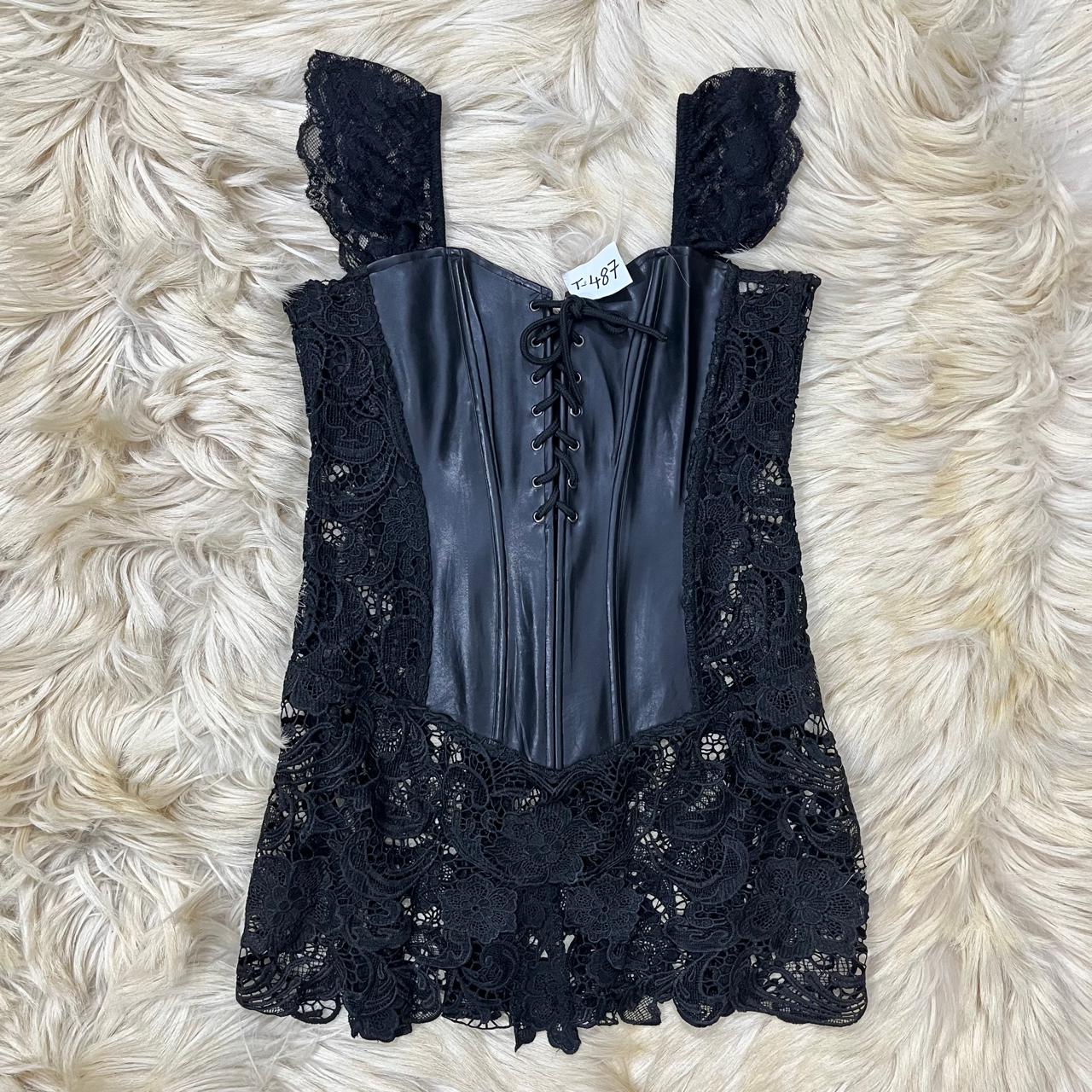 Leather and Lace Goth Dress