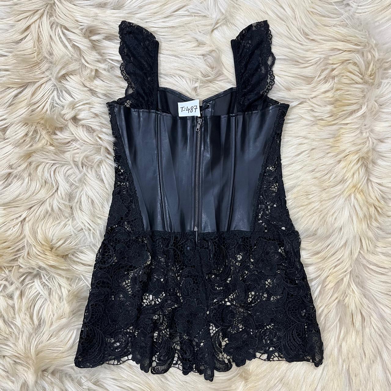 Leather and Lace Goth Dress