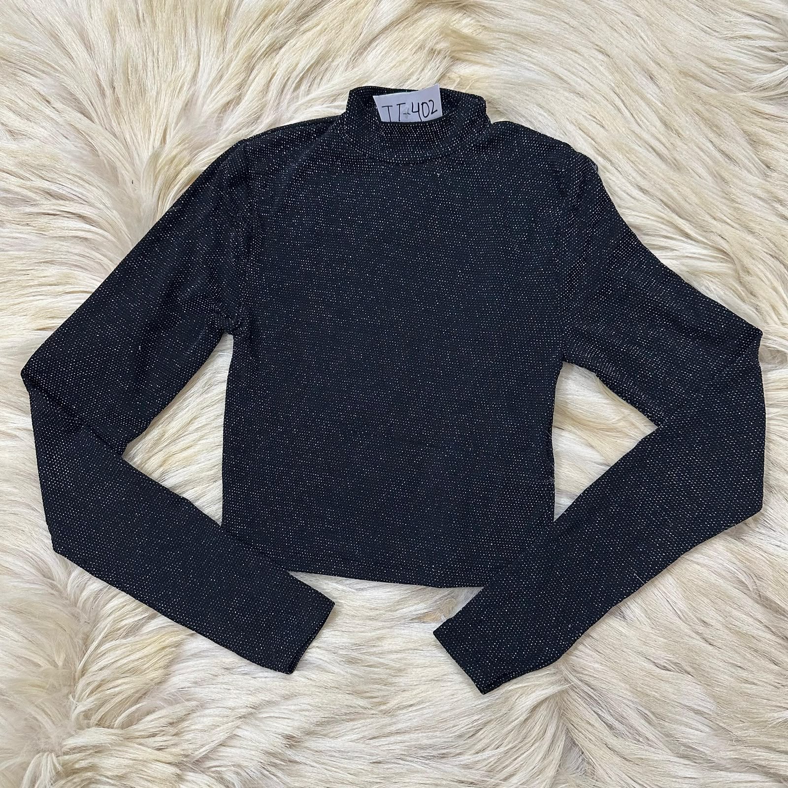 Shimmer Turtle Neck Top