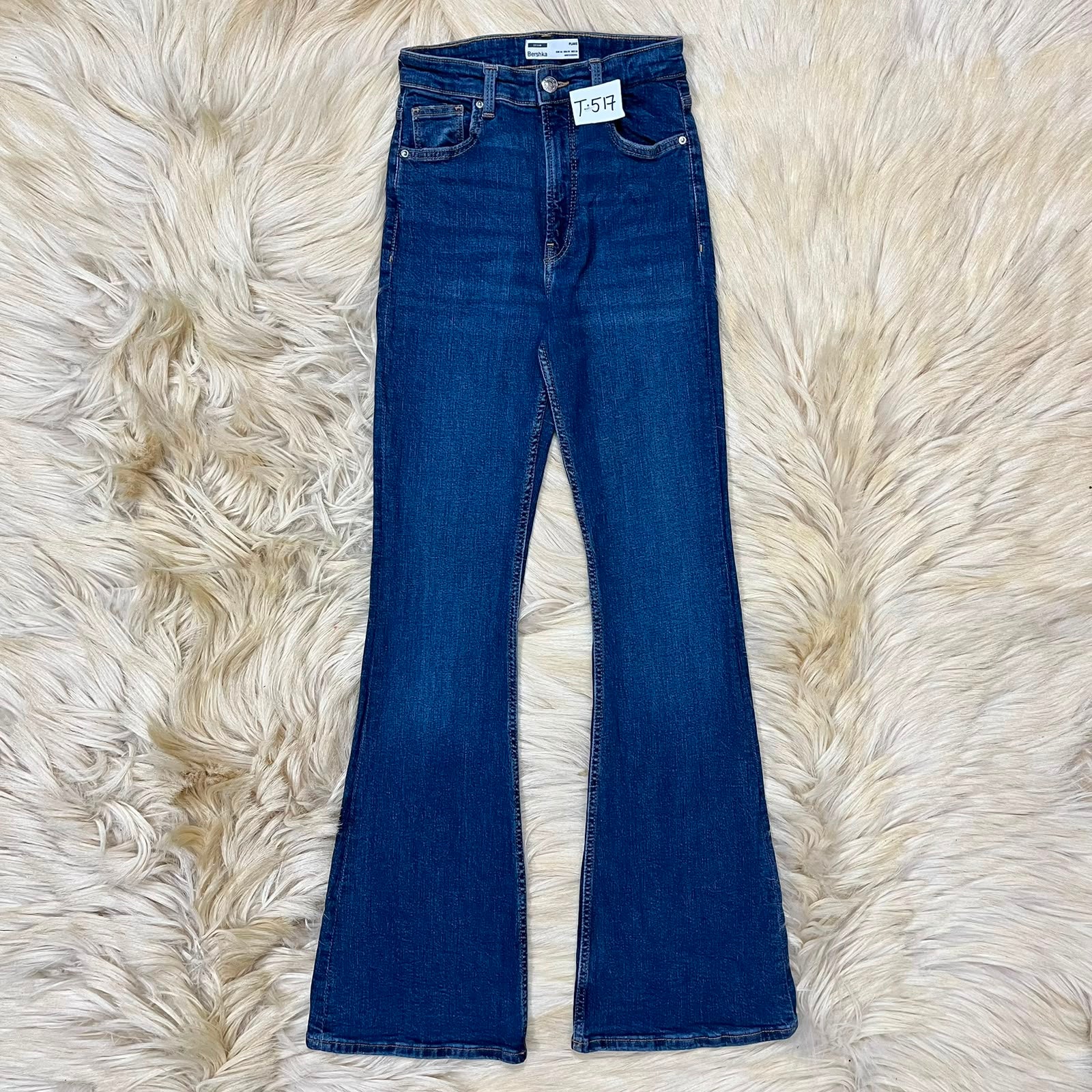 Rebel Blue Denim Flared Jeans