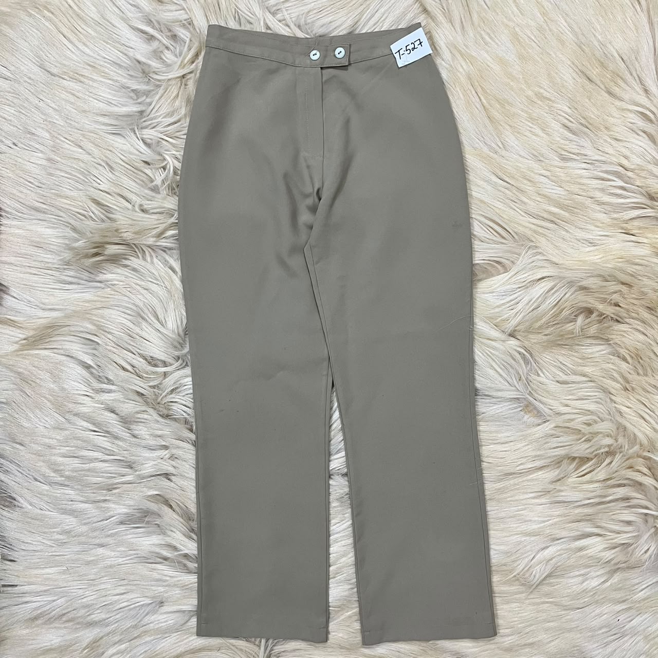 Beige Formal Pants