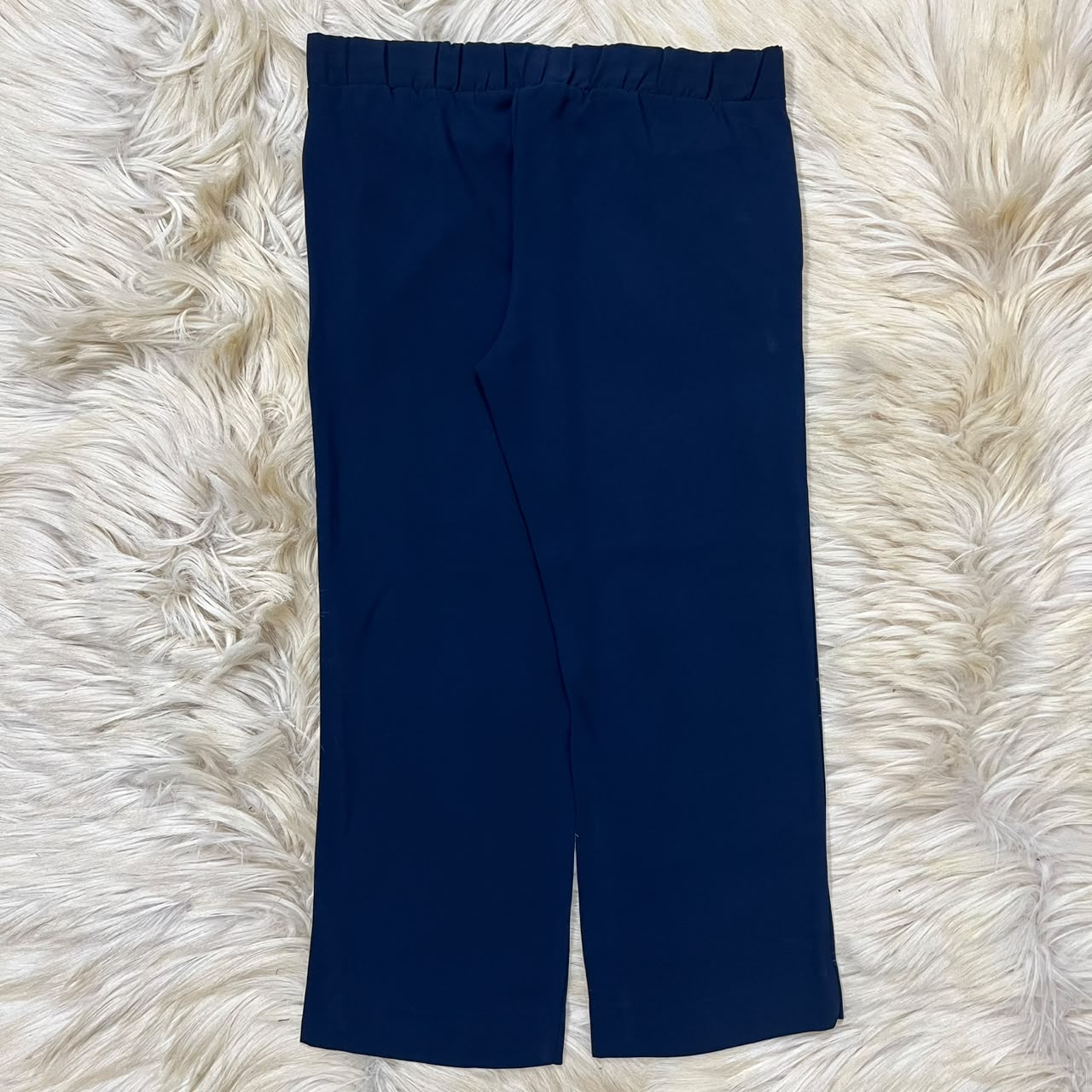 Floral Belt Blue Formal Pant